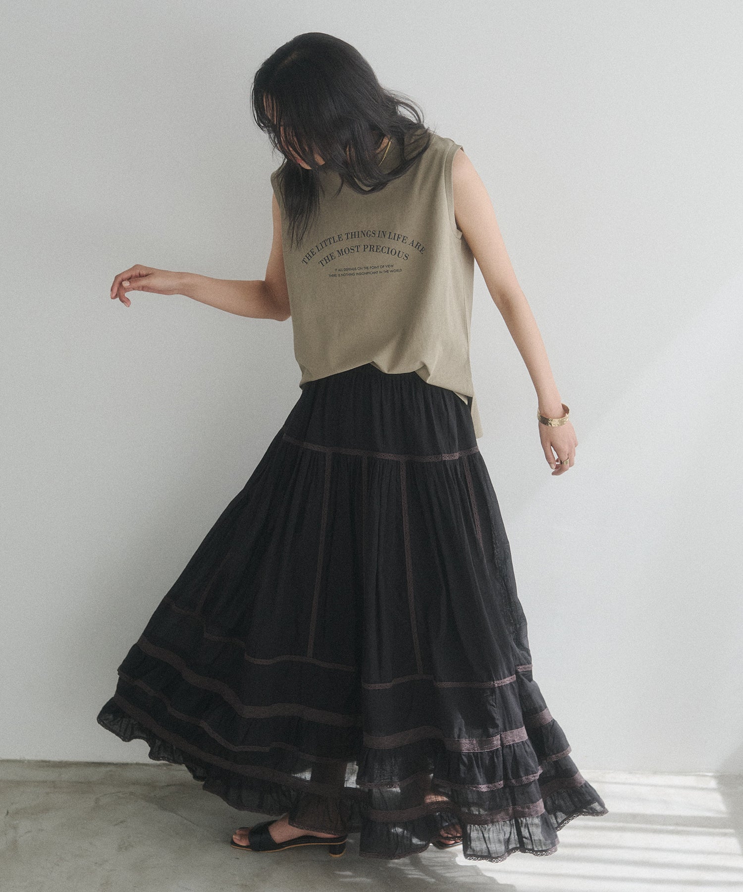USA COTTON LOGO SLEEVELESS TOP