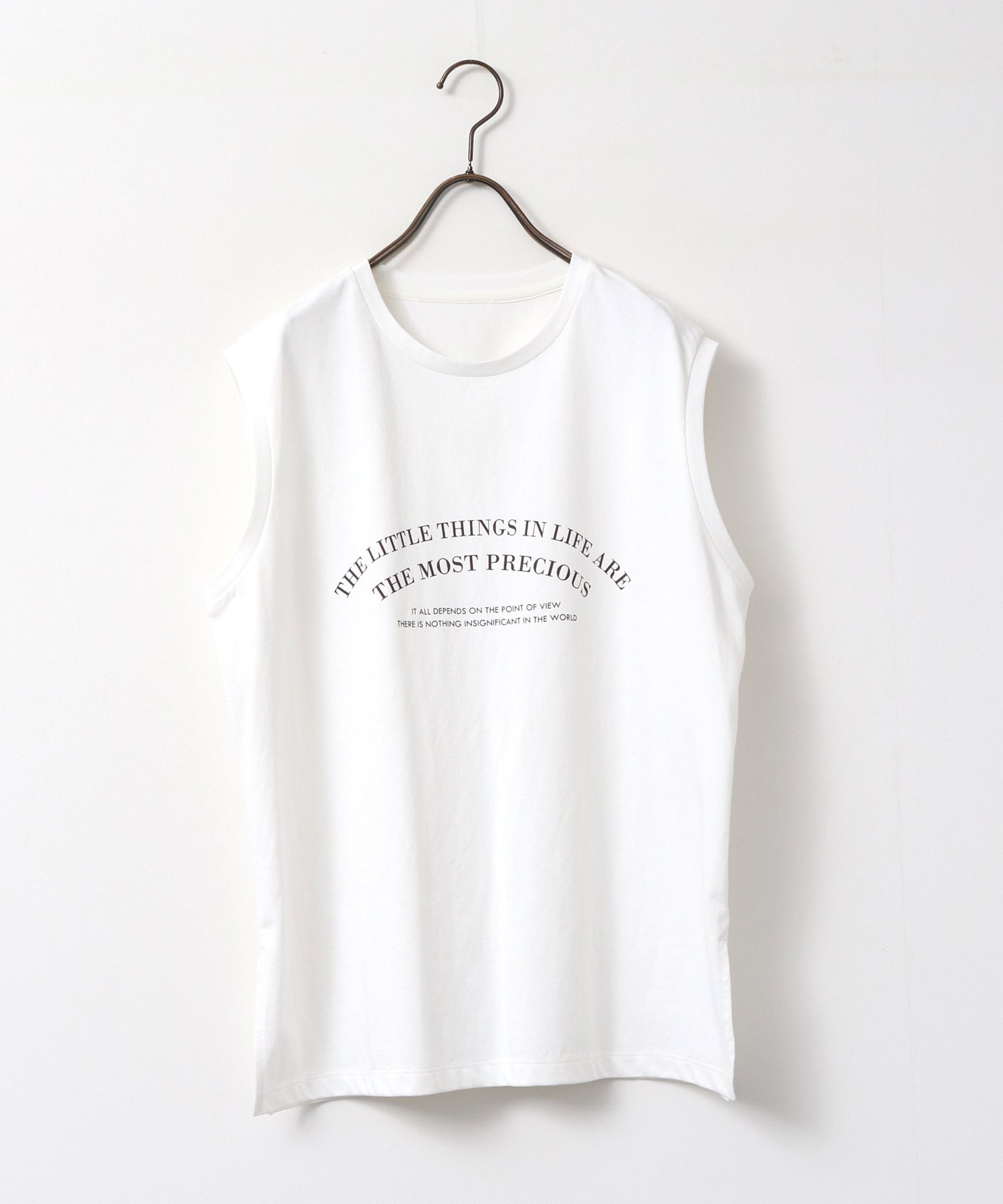 USA COTTON LOGO SLEEVELESS TOP