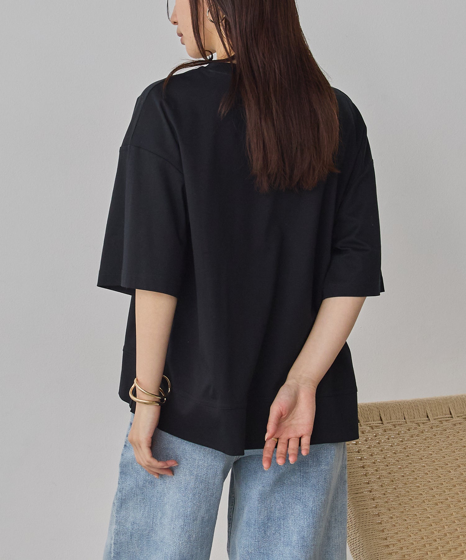 COMPACT SMOOTH EMBROIDERED LOGO T-SHIRT