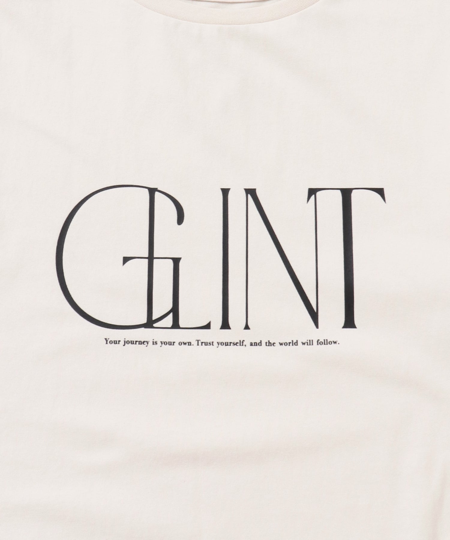 FRILLED-SLEEVE LOGO T-SHIRT