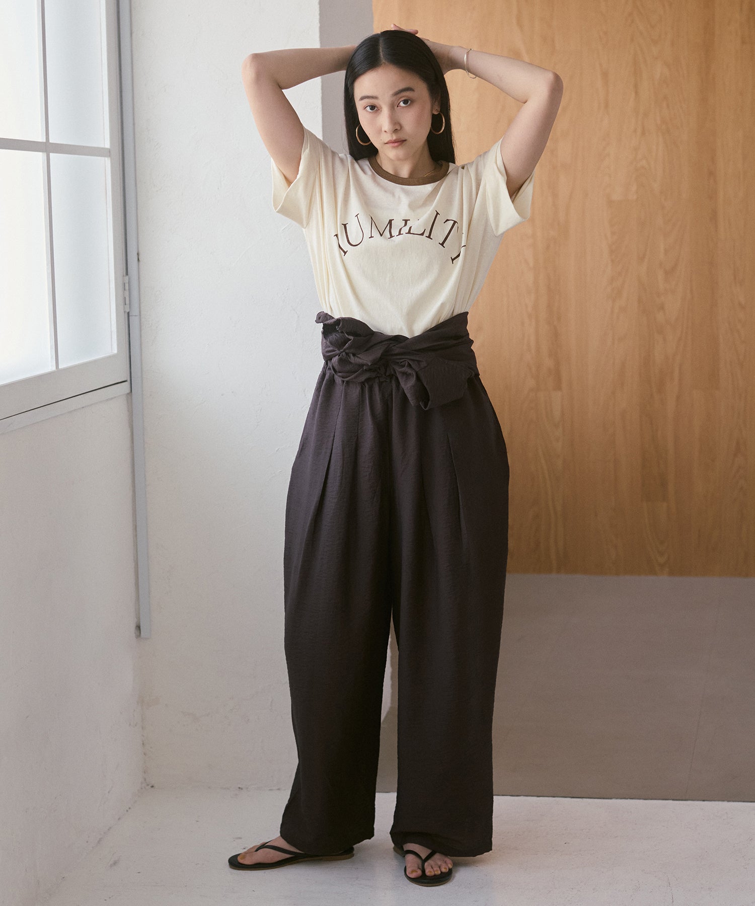 [PRE-ORDER]NECK COLOR-BLOCK LOGO T-SHIRT