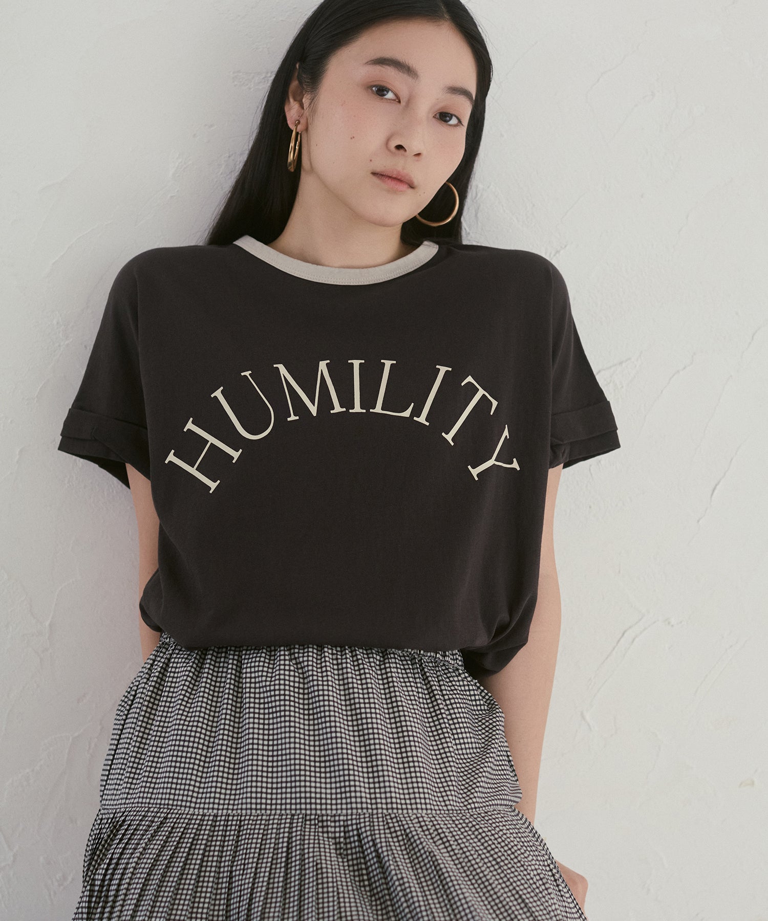 [PRE-ORDER]NECK COLOR-BLOCK LOGO T-SHIRT