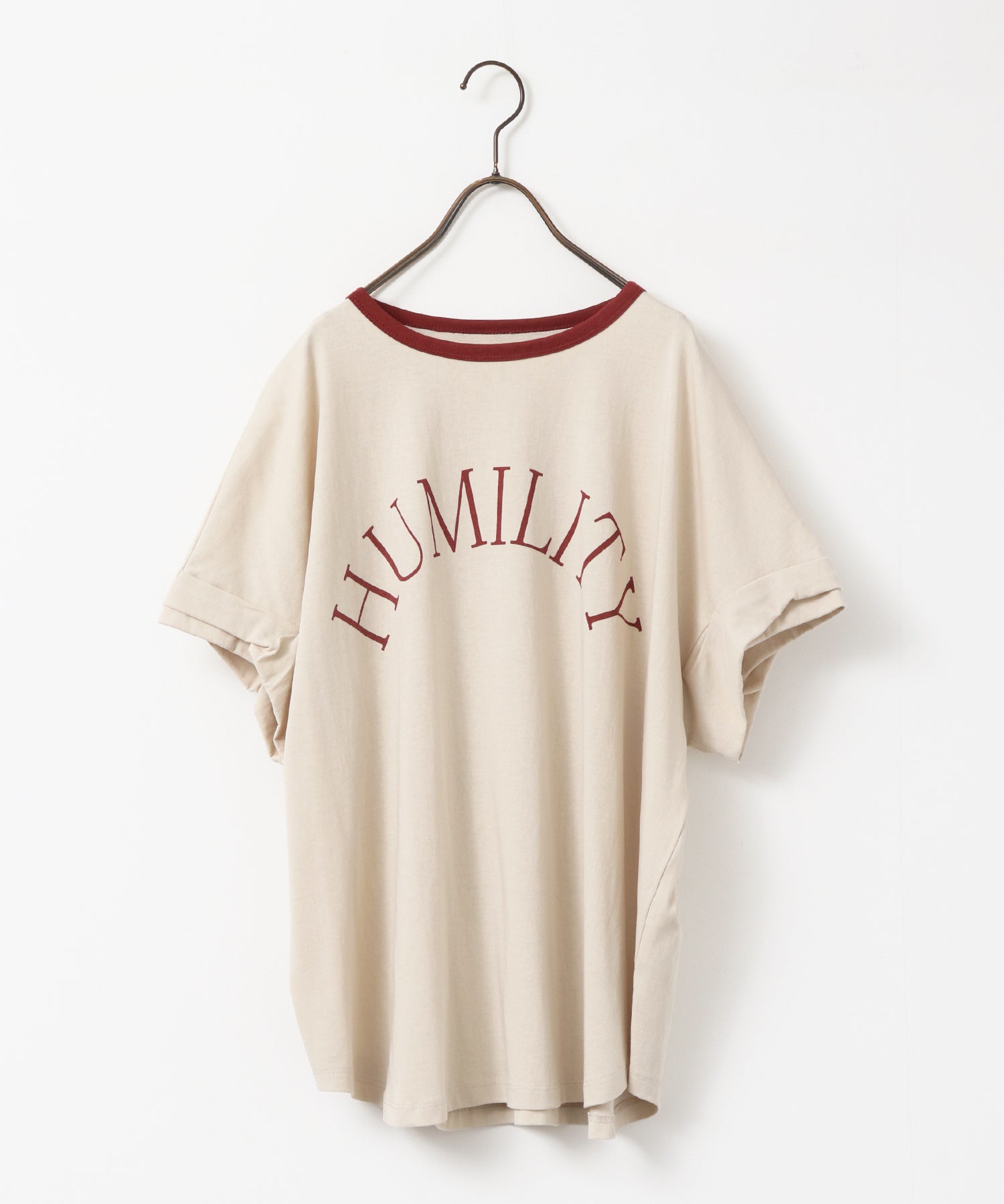 [PRE-ORDER]NECK COLOR-BLOCK LOGO T-SHIRT