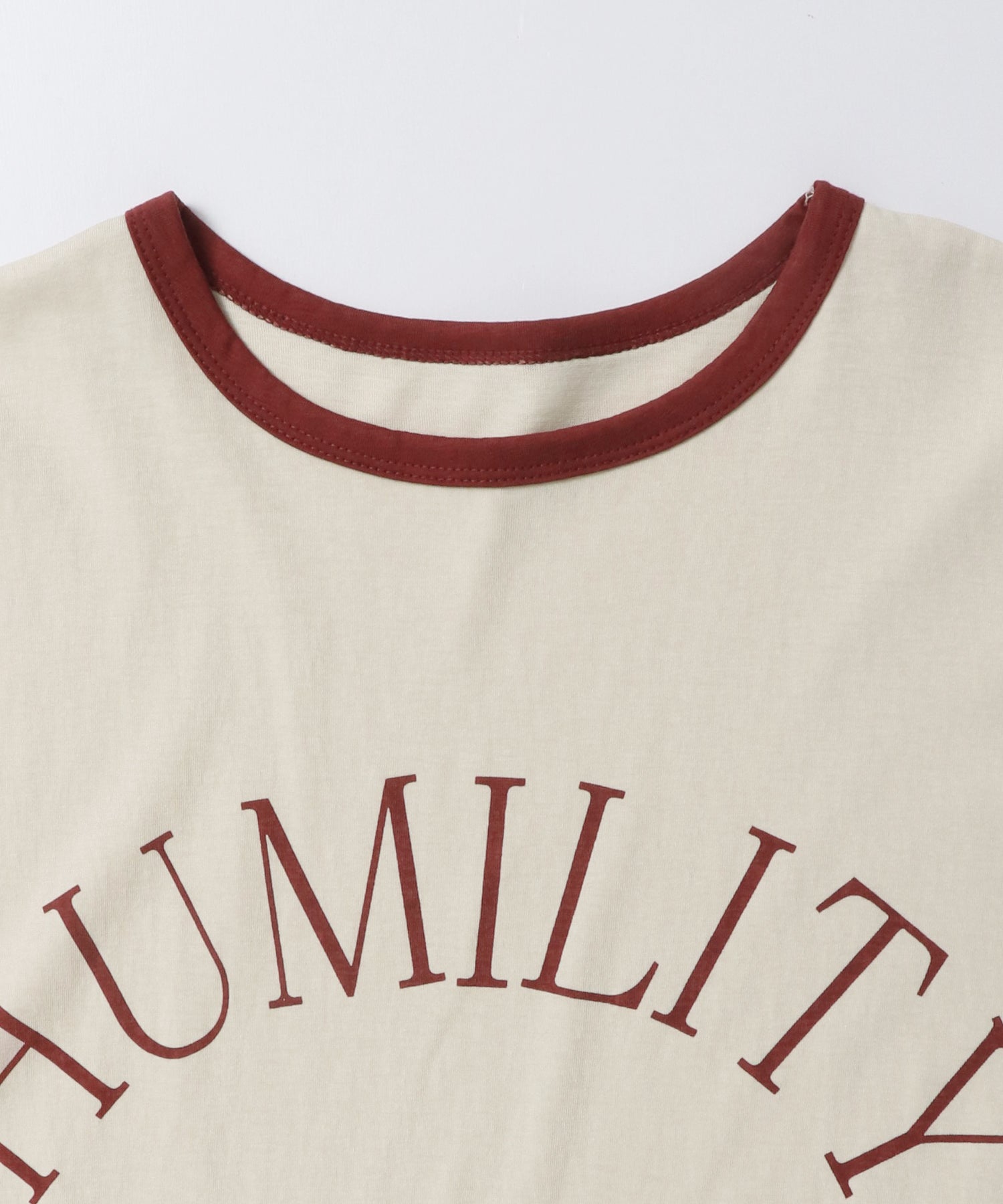 [PRE-ORDER]NECK COLOR-BLOCK LOGO T-SHIRT