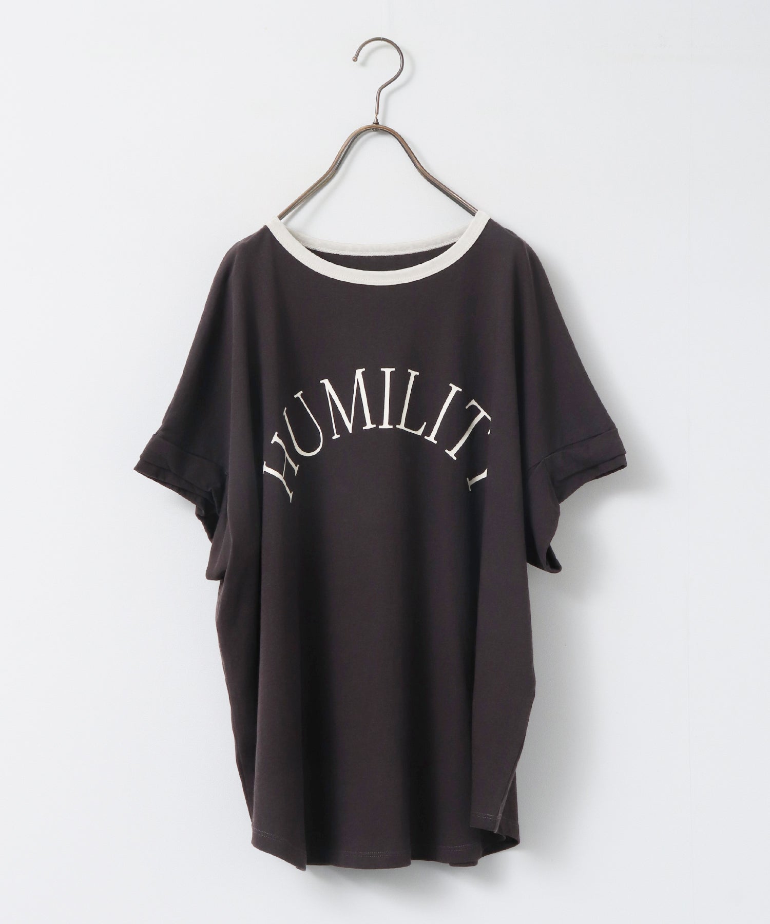 [PRE-ORDER]NECK COLOR-BLOCK LOGO T-SHIRT