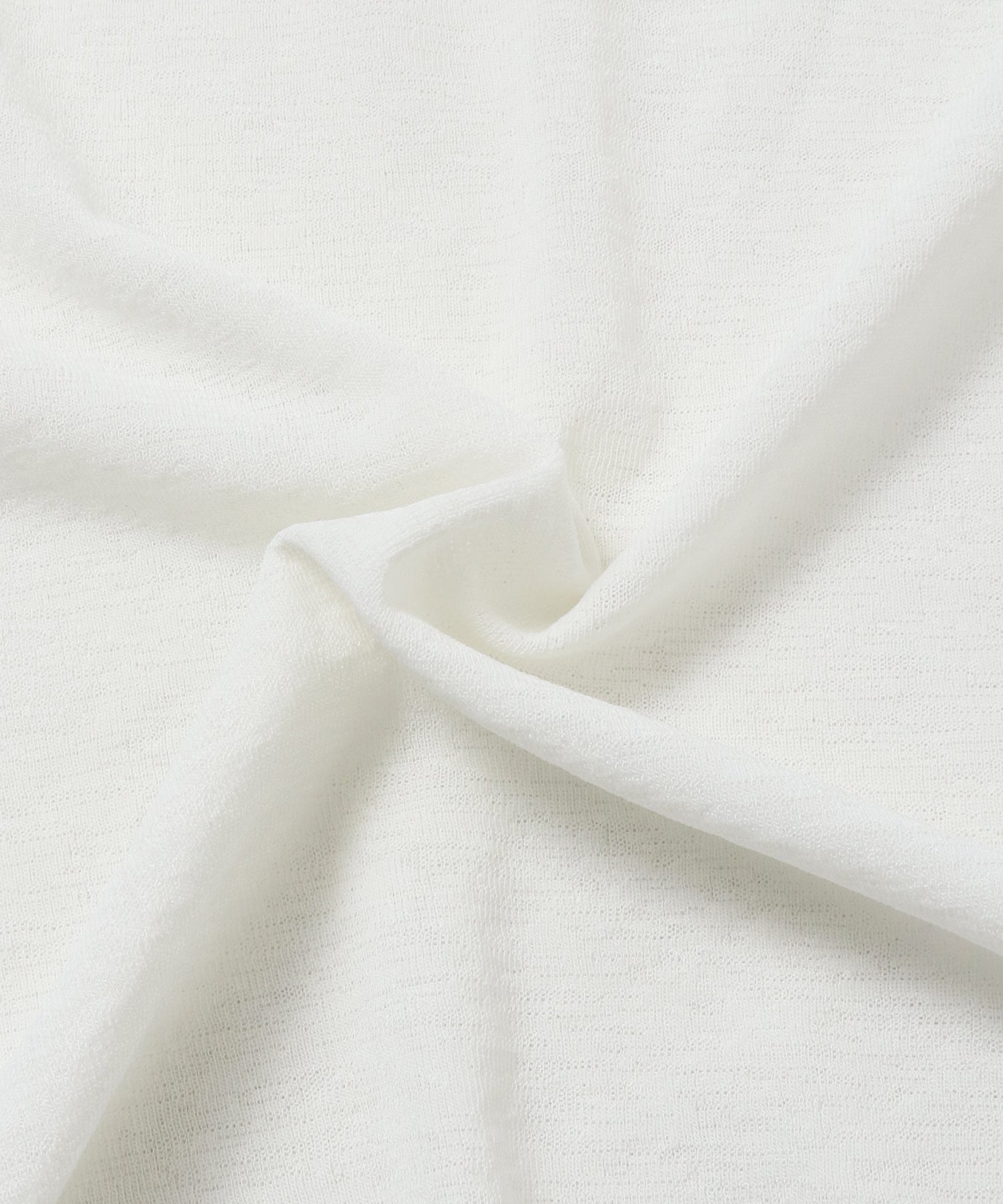 SHEER WAFFLE T-SHIRT WITH SUBTLE COLOR-BLOCKED STITCHING