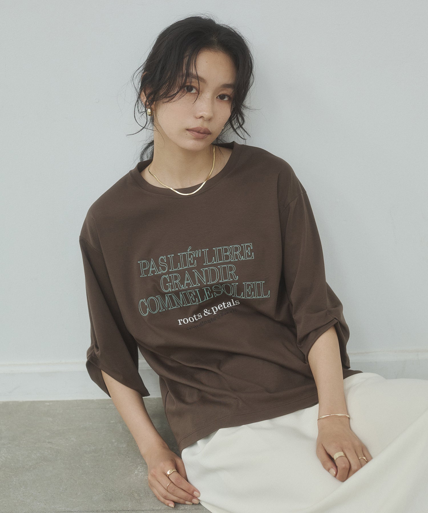 COMPACT SMOOTH EMBROIDERED LOGO T-SHIRT
