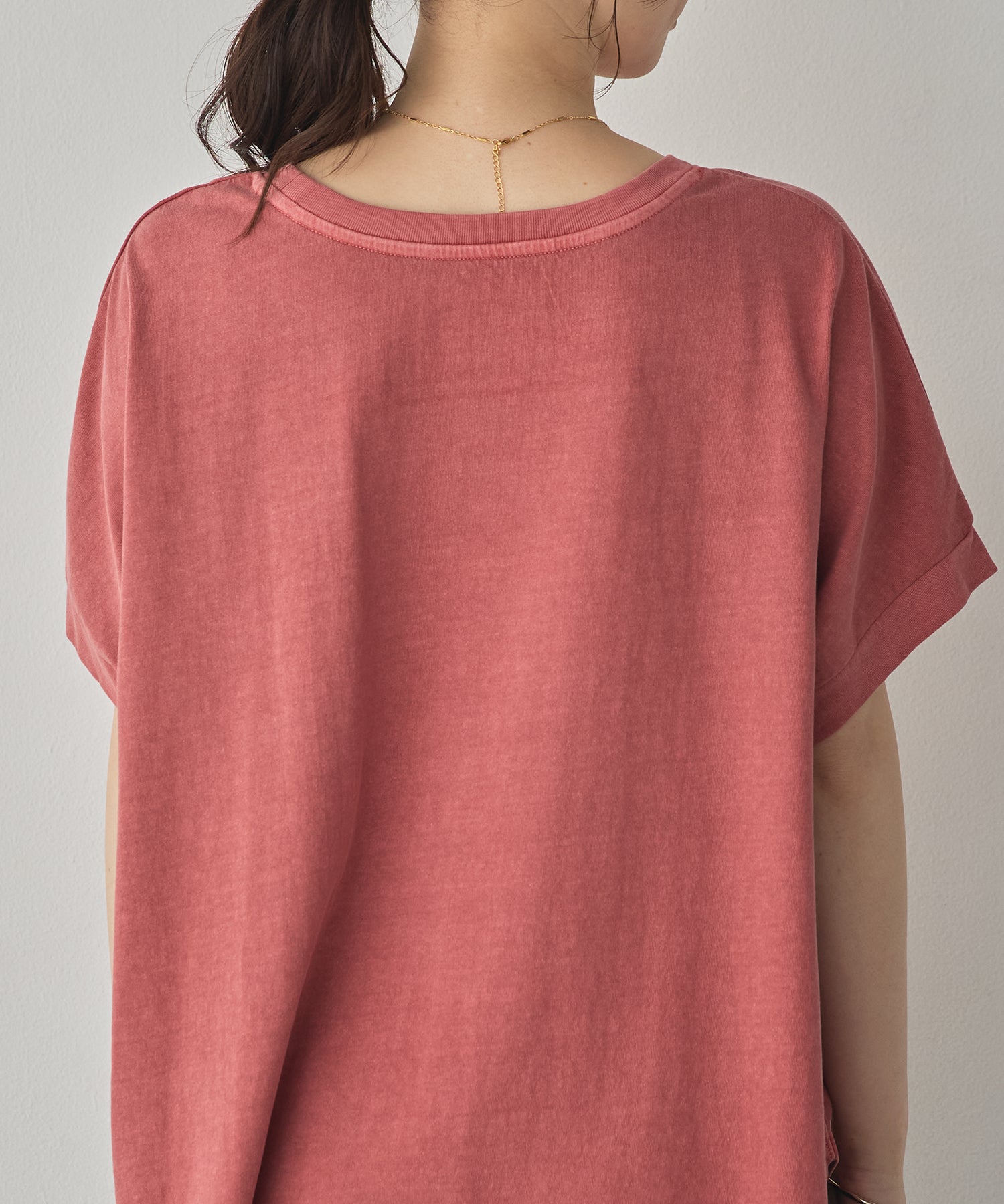YARN-DYED PIGMENT LOGO T-SHIRT