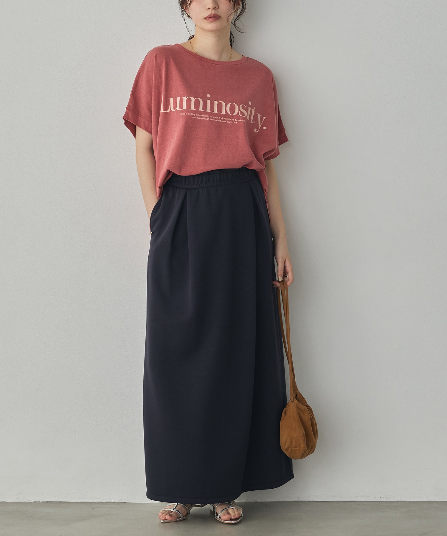YARN-DYED PIGMENT LOGO T-SHIRT