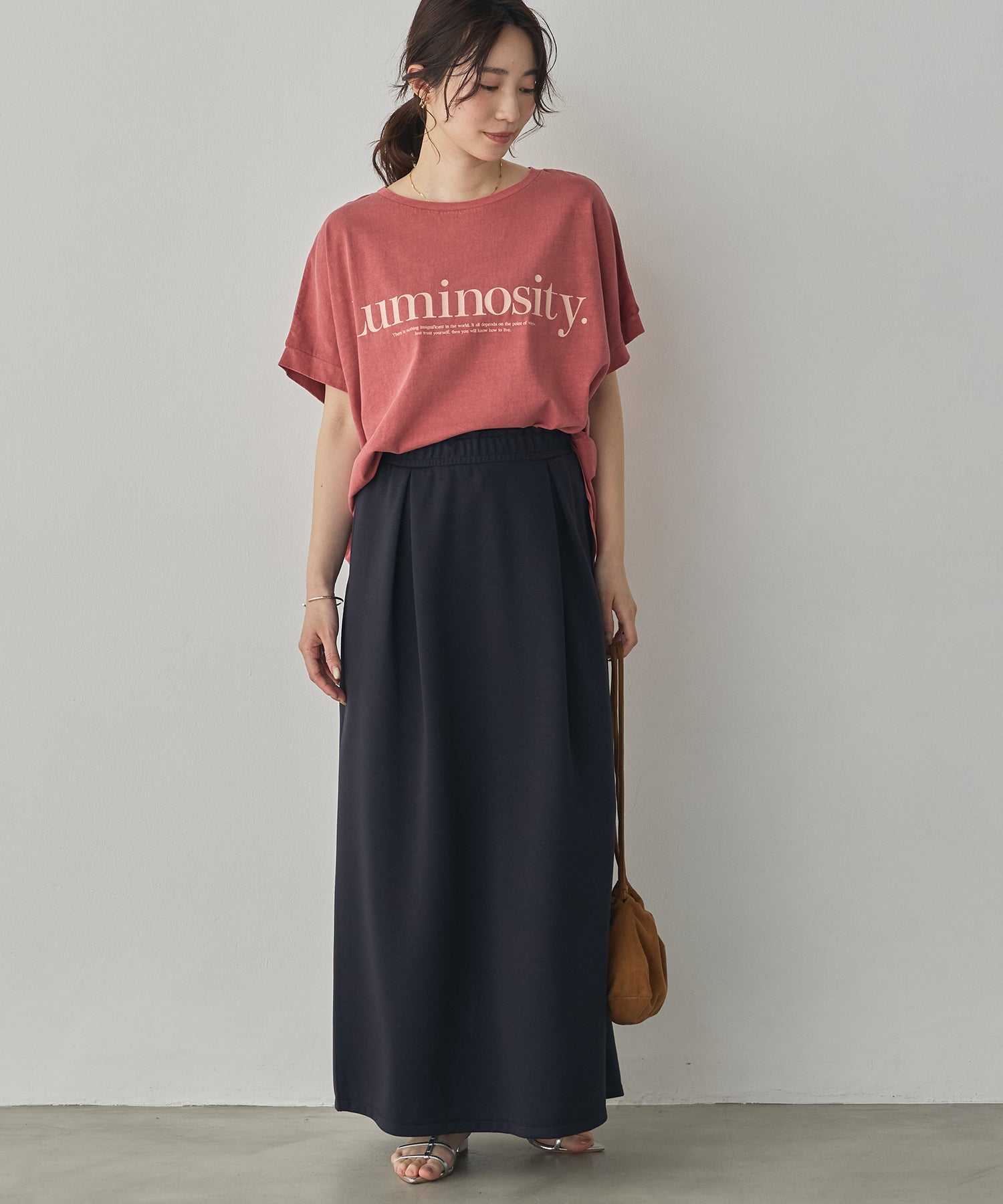 YARN-DYED PIGMENT LOGO T-SHIRT