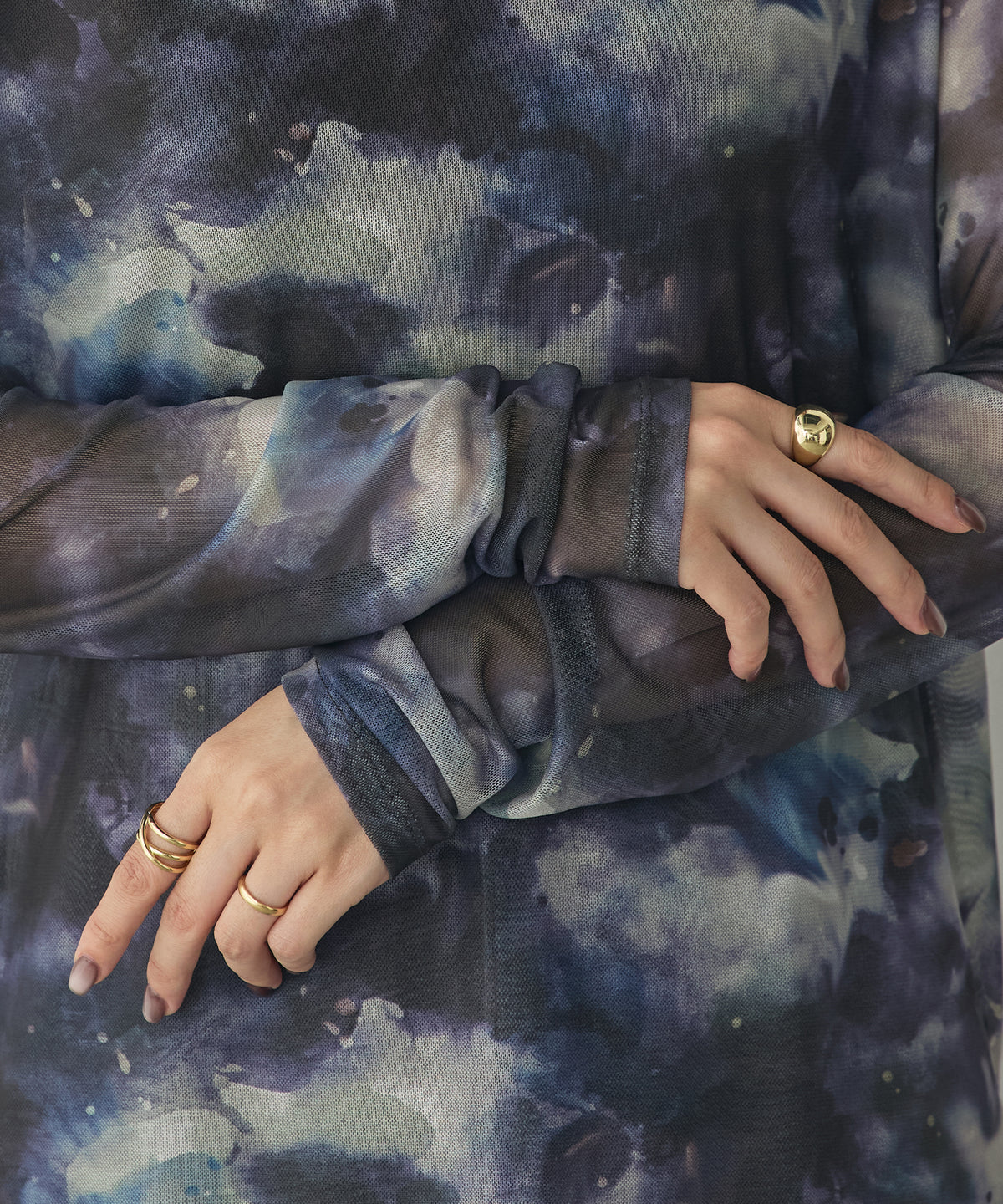 POWER NET NUANCE-PRINT TOP