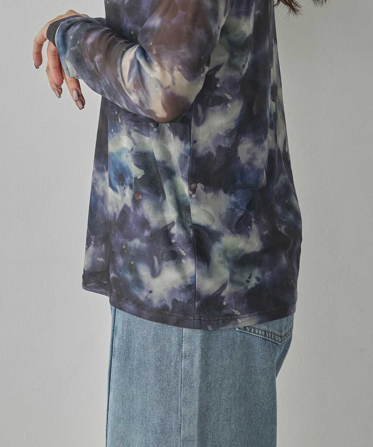POWER NET NUANCE-PRINT TOP