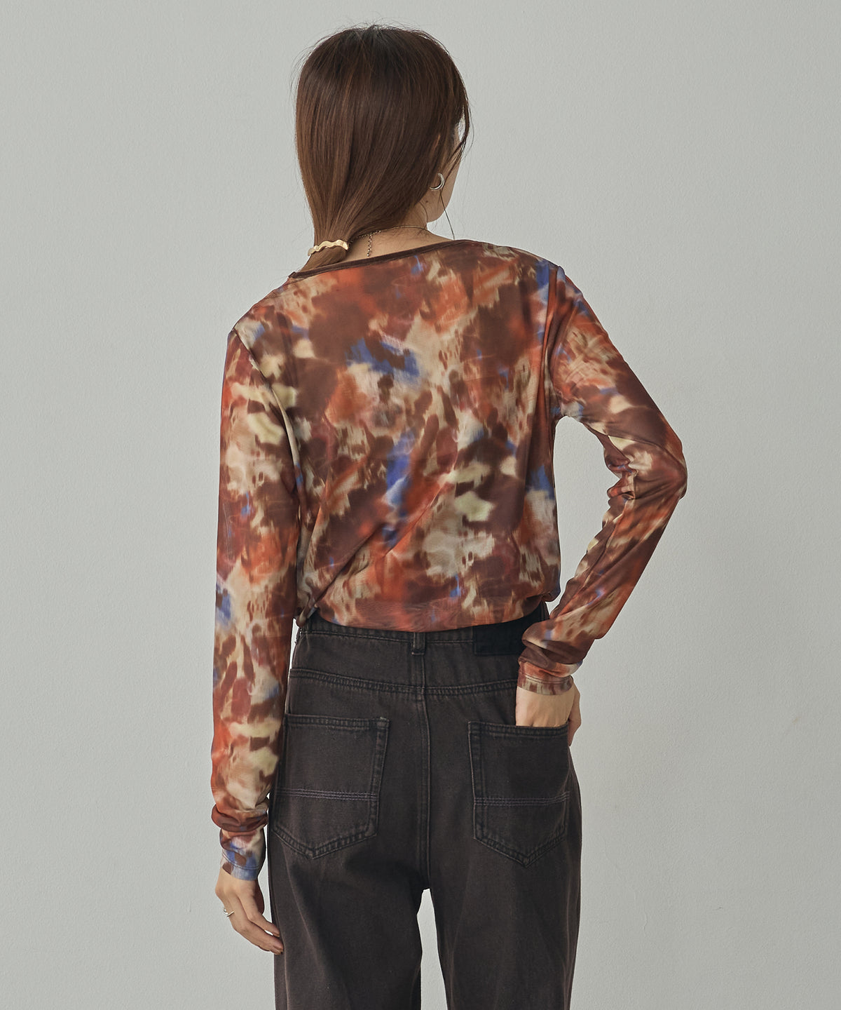 POWER NET NUANCE-PRINT TOP