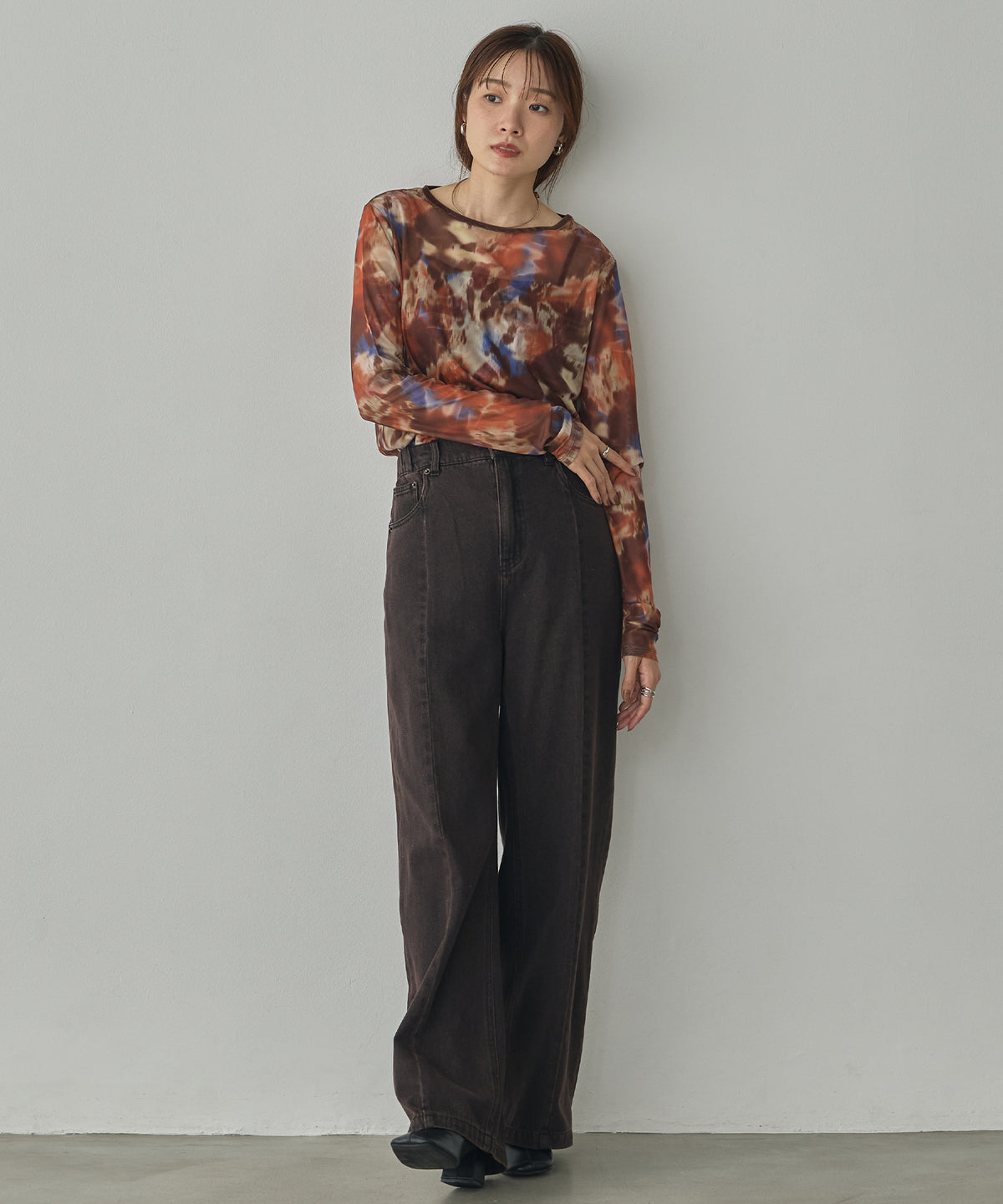 POWER NET NUANCE-PRINT TOP