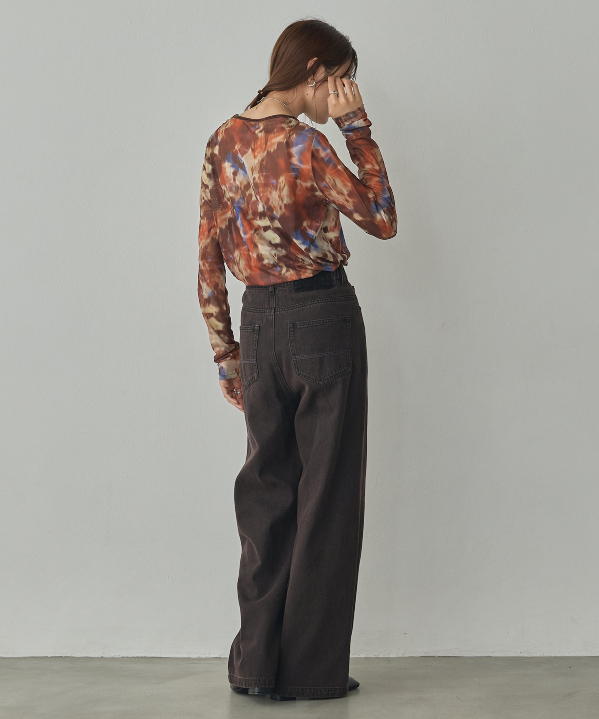 POWER NET NUANCE-PRINT TOP