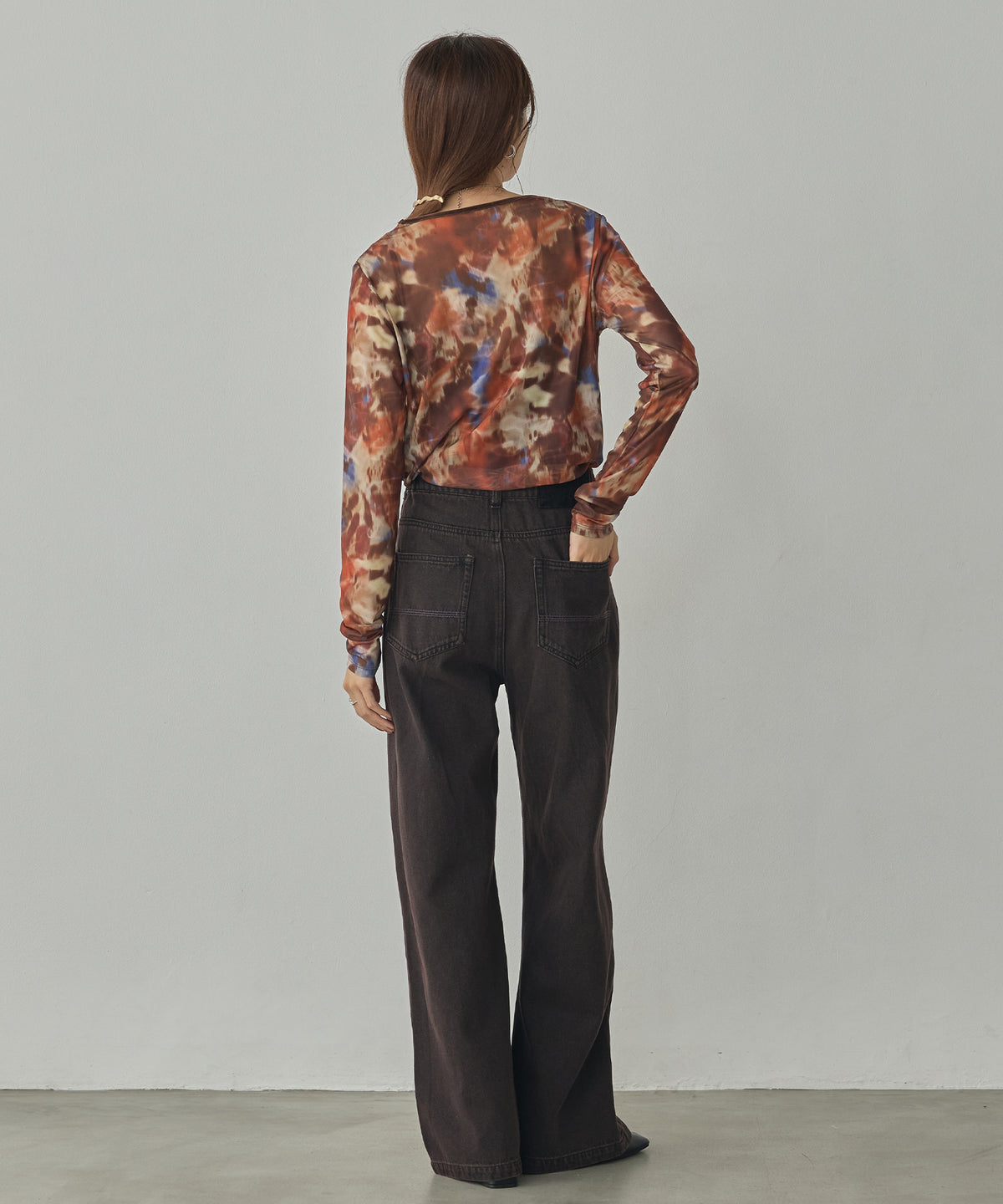 POWER NET NUANCE-PRINT TOP