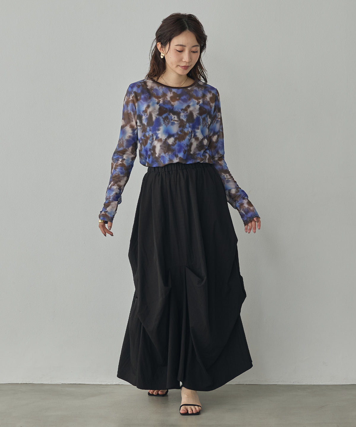 POWER NET NUANCE-PRINT TOP