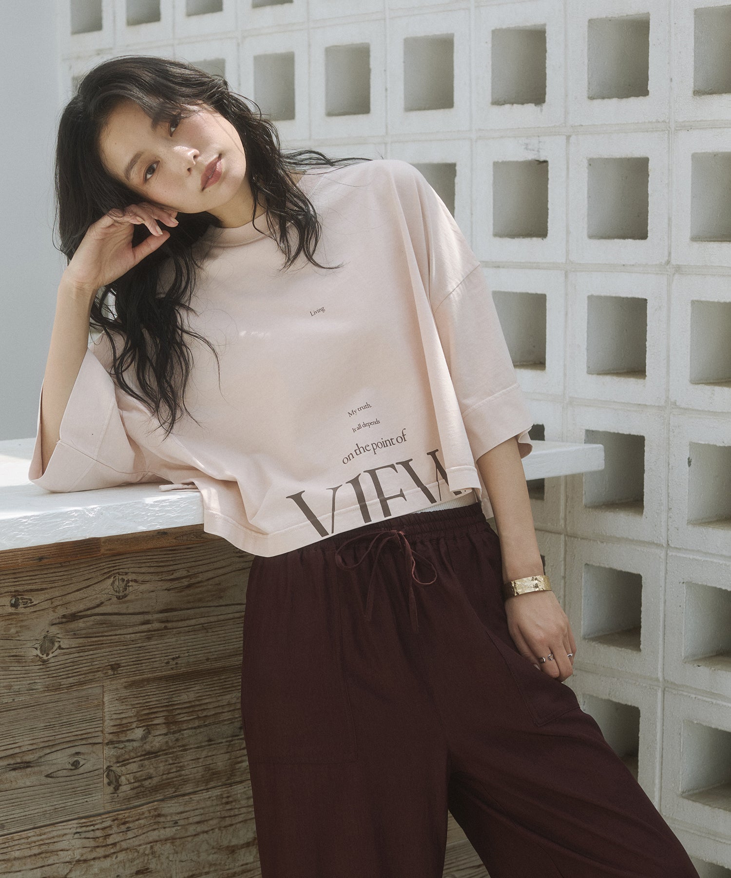 [PRE-ORDER]WIDE-FIT SHORT-SLEEVED LOGO T-SHIRT