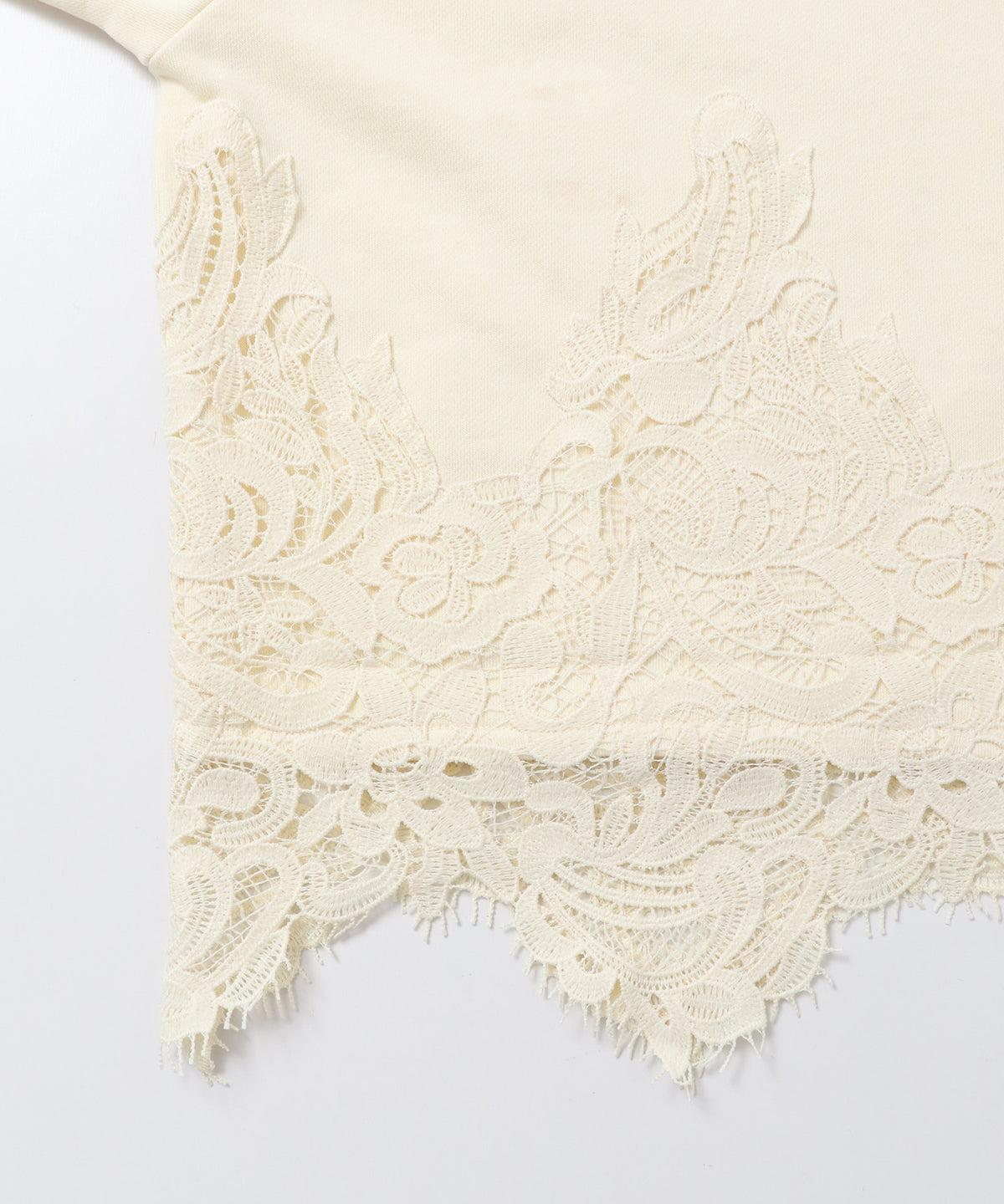 FLEECE-LINED LACE-DOCKED TOPS