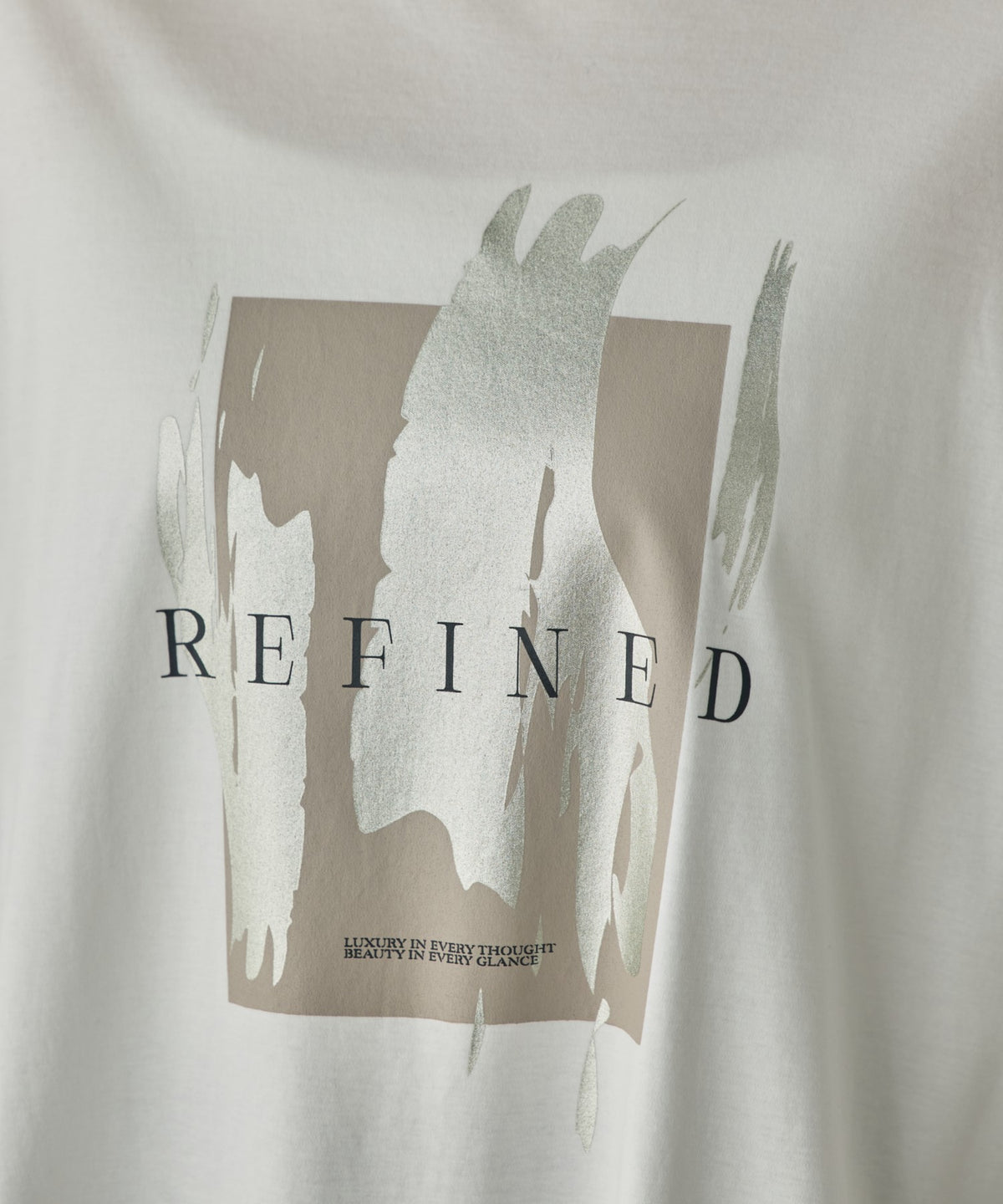 FOIL-PRINTED LONG-SLEEVE T-SHIRT