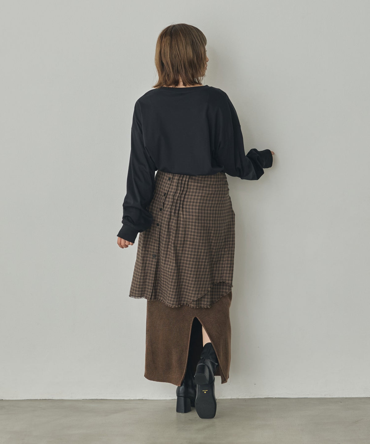 FOIL-PRINTED LONG-SLEEVE T-SHIRT