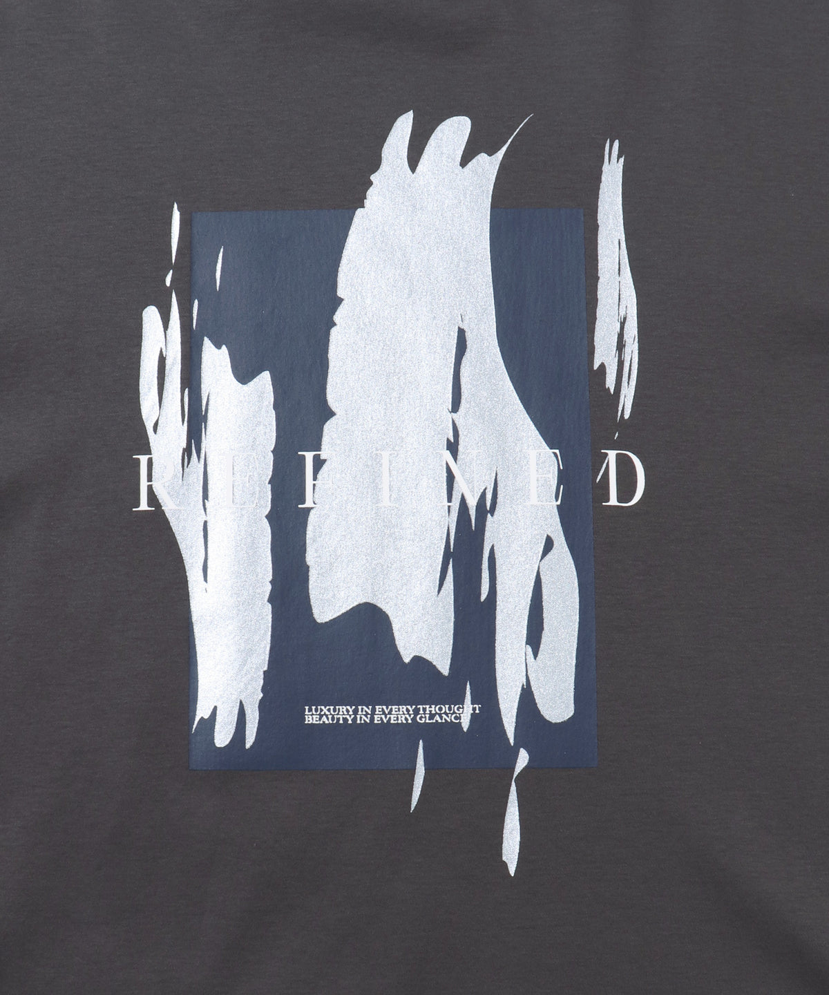 FOIL-PRINTED LONG-SLEEVE T-SHIRT