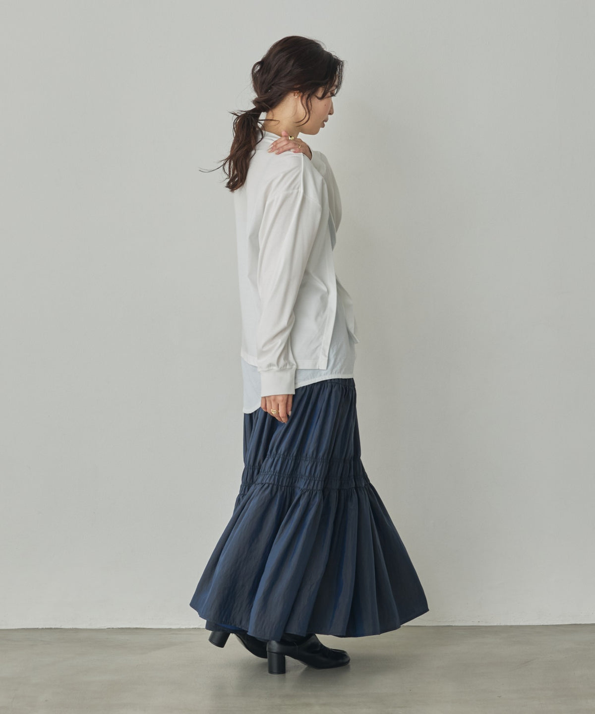 BONDED TRENCH COATSHIRT-STYLE LAYERED TOPS