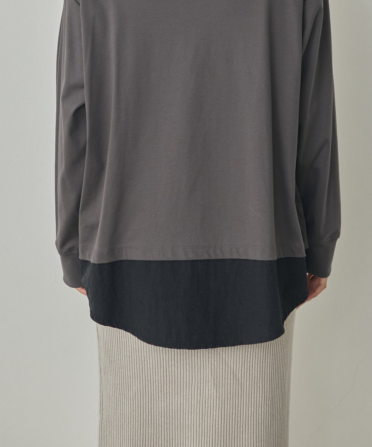 BONDED TRENCH COATSHIRT-STYLE LAYERED TOPS