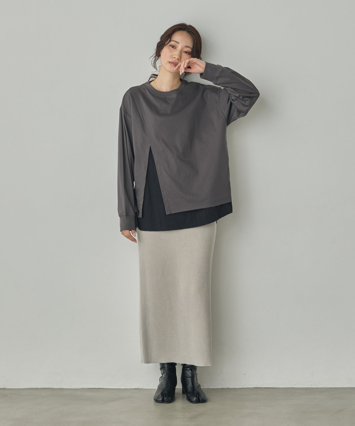 BONDED TRENCH COATSHIRT-STYLE LAYERED TOPS