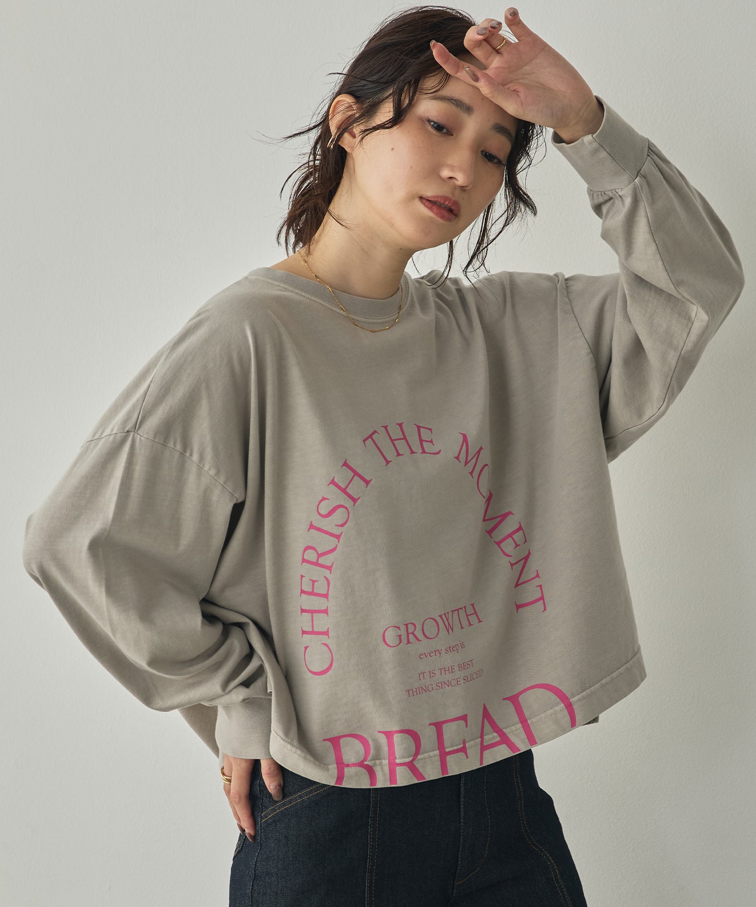 [PRE-ORDER]PIGMENT-DYED LOGO LONG T-SHIRT
