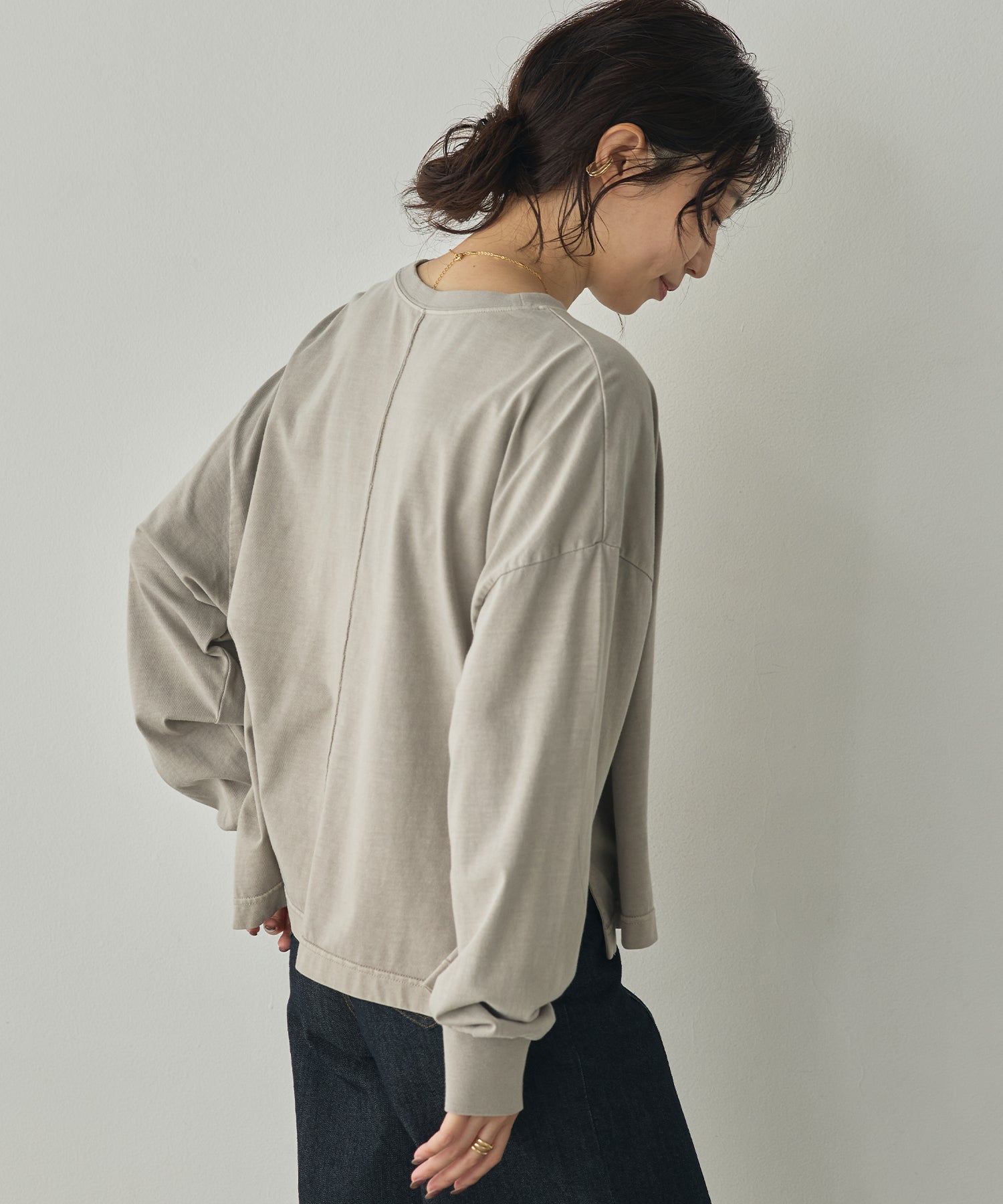 [PRE-ORDER]PIGMENT-DYED LOGO LONG T-SHIRT