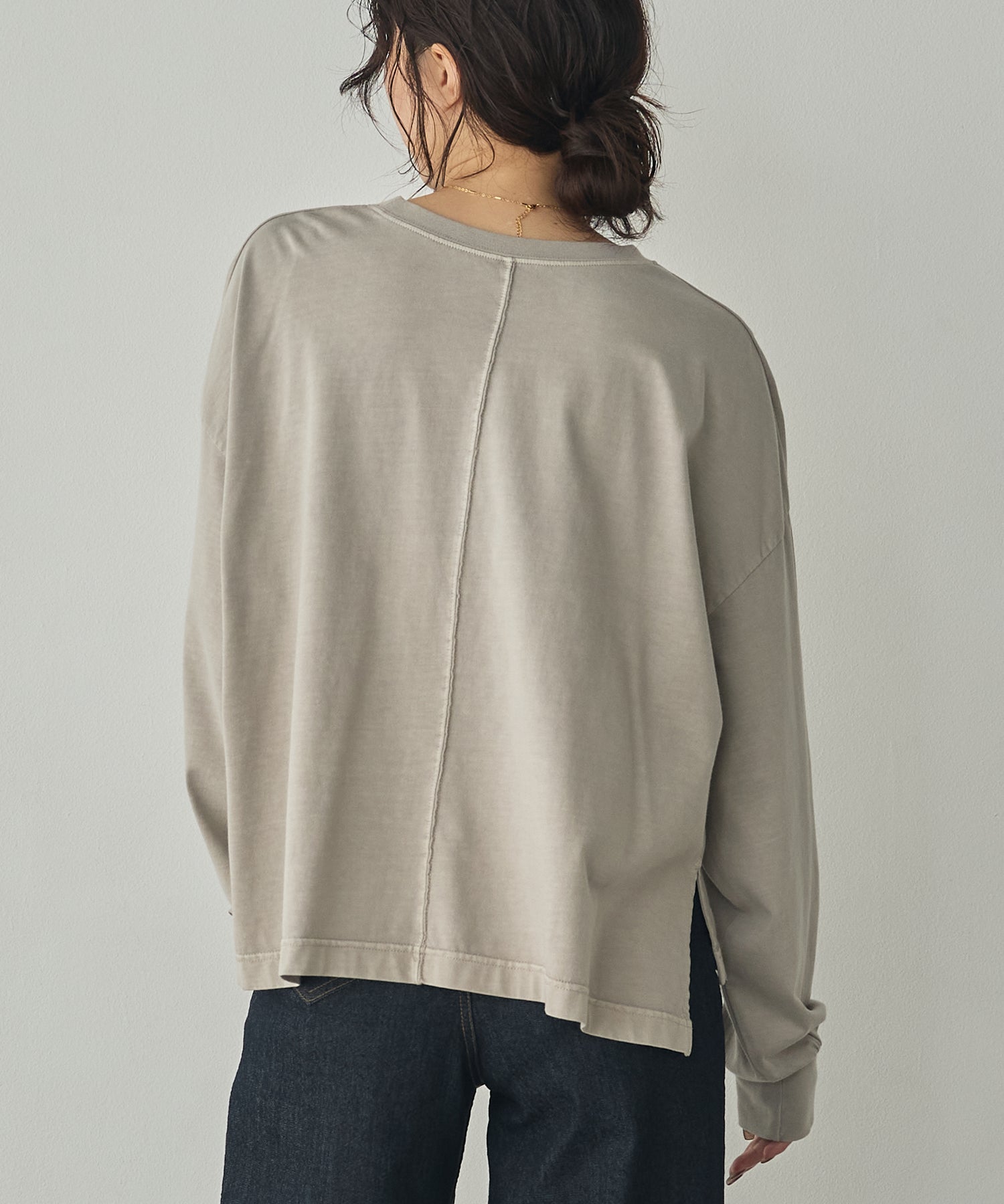 [PRE-ORDER]PIGMENT-DYED LOGO LONG T-SHIRT
