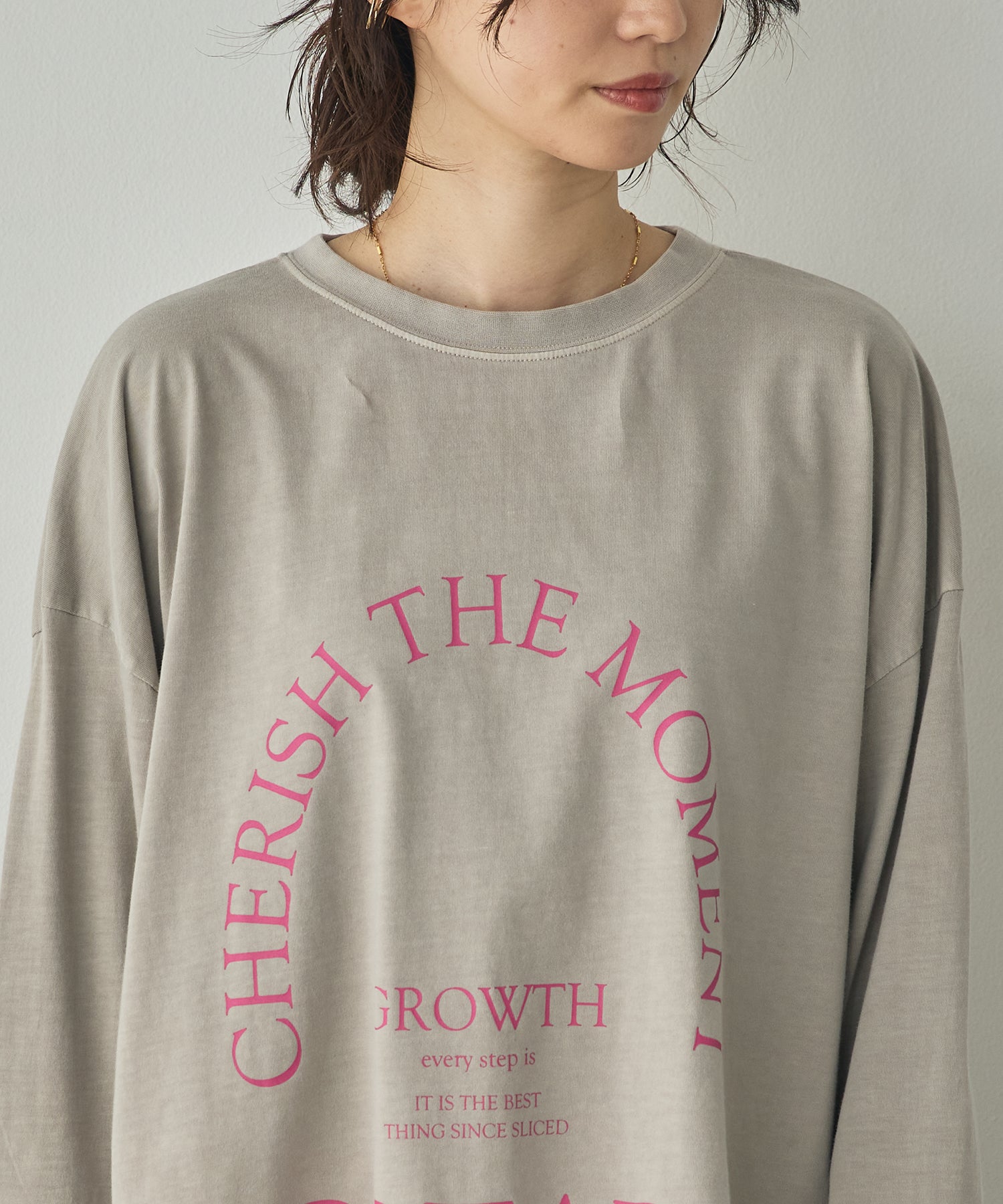 [PRE-ORDER]PIGMENT-DYED LOGO LONG T-SHIRT