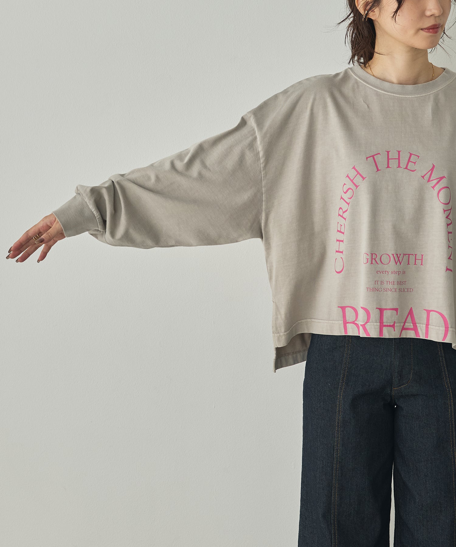 [PRE-ORDER]PIGMENT-DYED LOGO LONG T-SHIRT