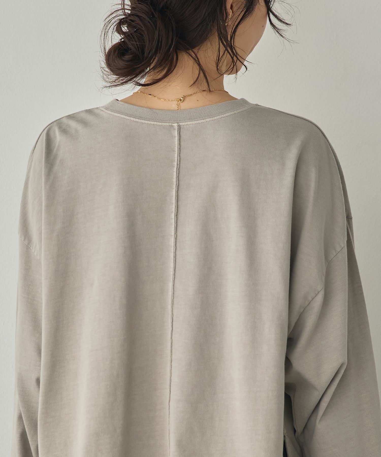 [PRE-ORDER]PIGMENT-DYED LOGO LONG T-SHIRT