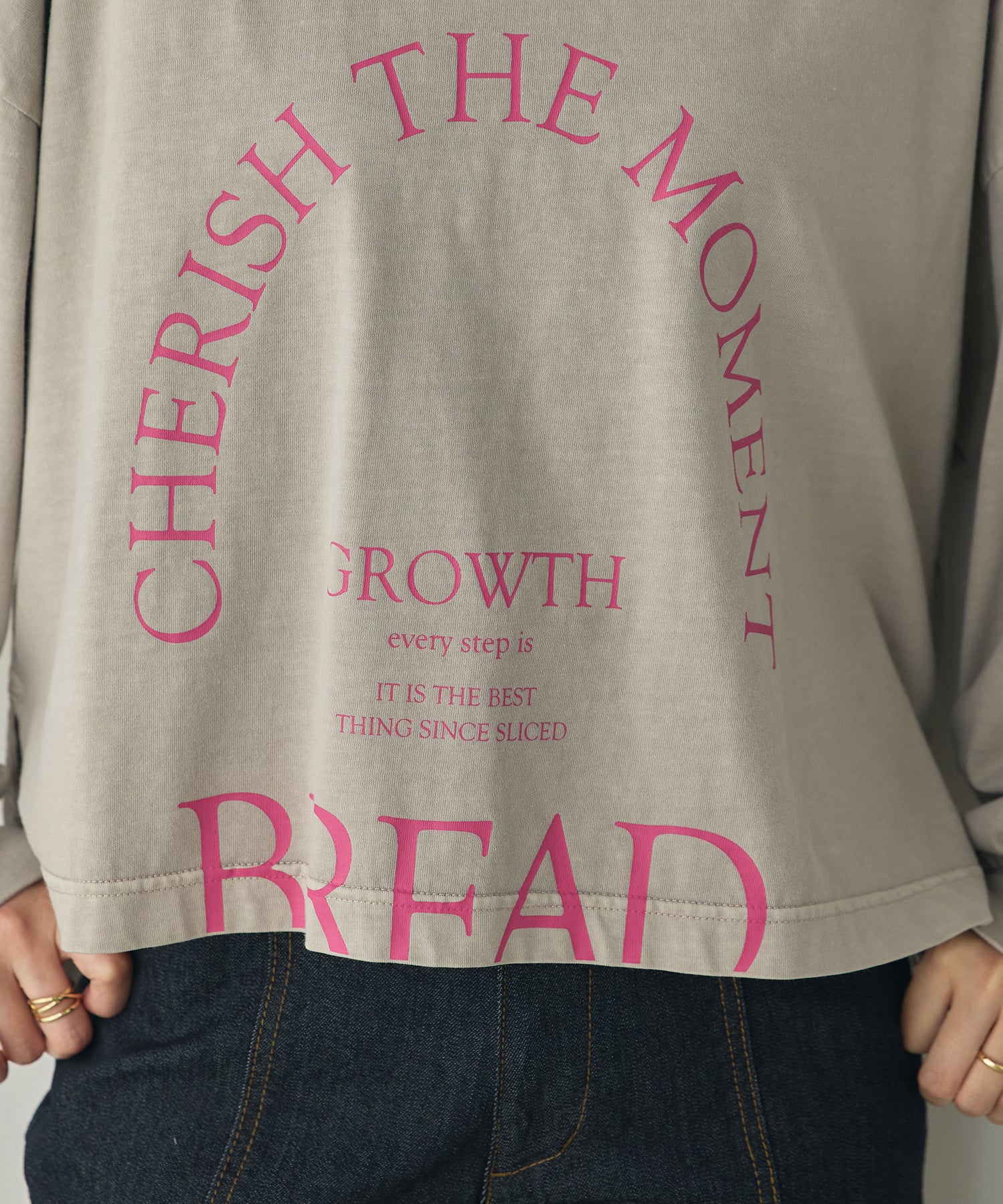 [PRE-ORDER]PIGMENT-DYED LOGO LONG T-SHIRT