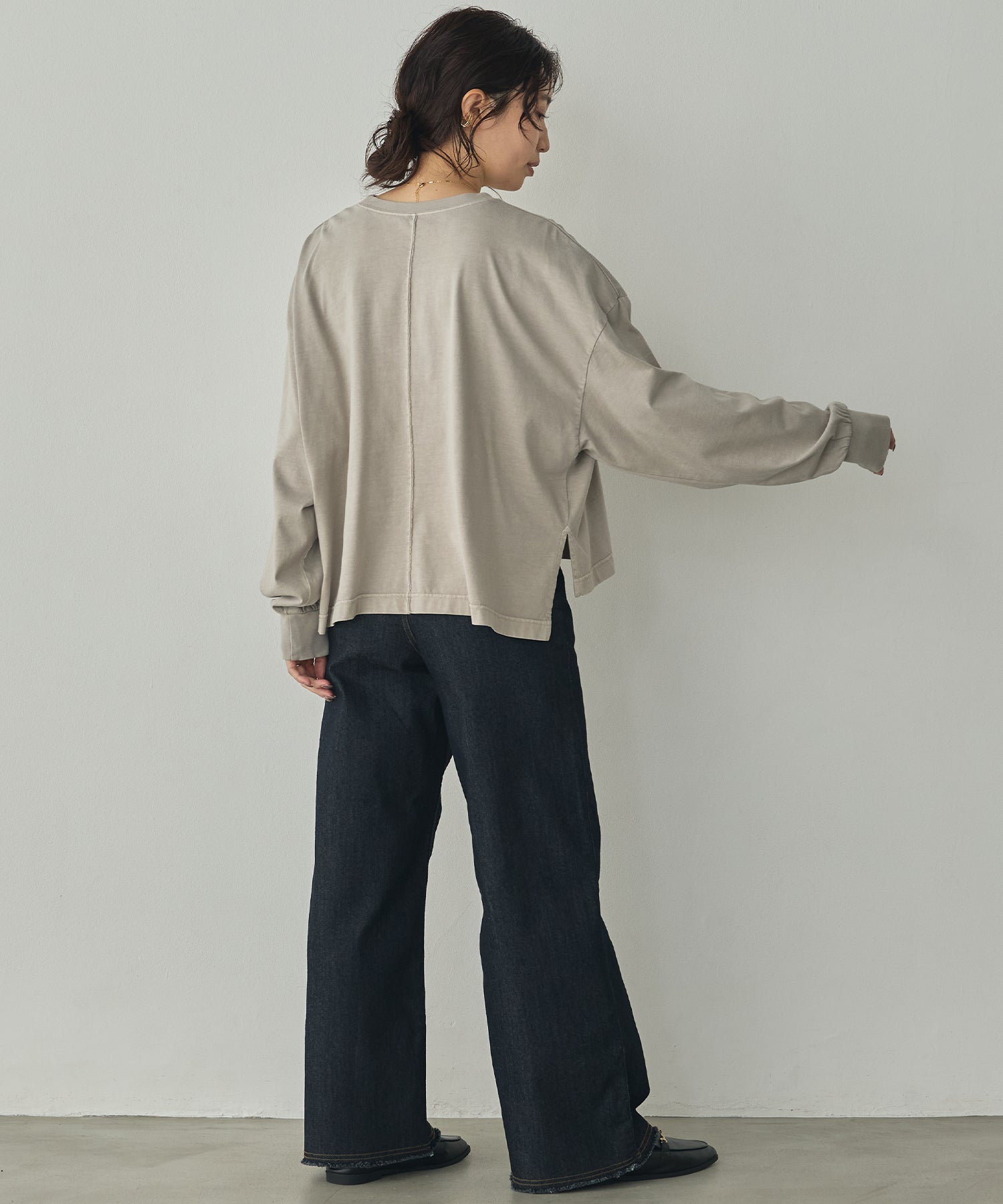 [PRE-ORDER]PIGMENT-DYED LOGO LONG T-SHIRT