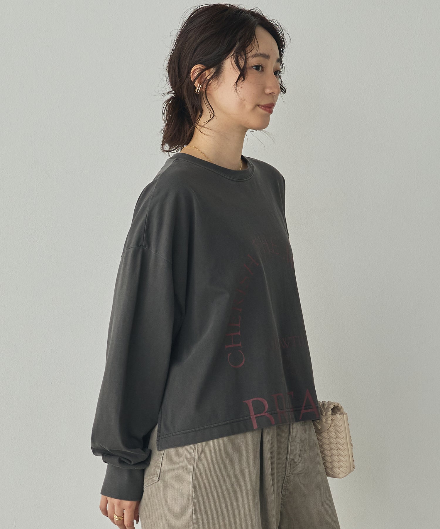 [PRE-ORDER]PIGMENT-DYED LOGO LONG T-SHIRT