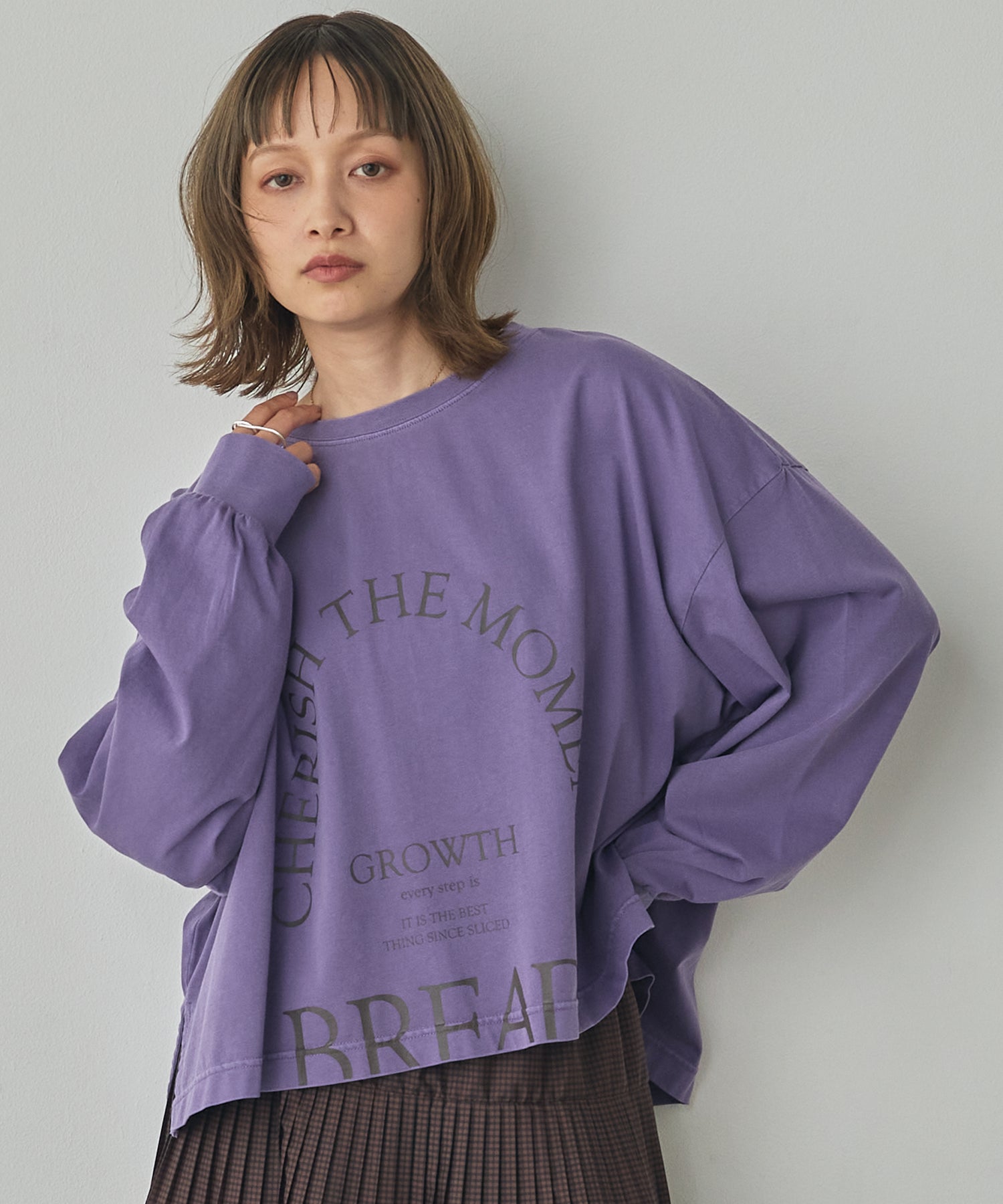 [PRE-ORDER]PIGMENT-DYED LOGO LONG T-SHIRT