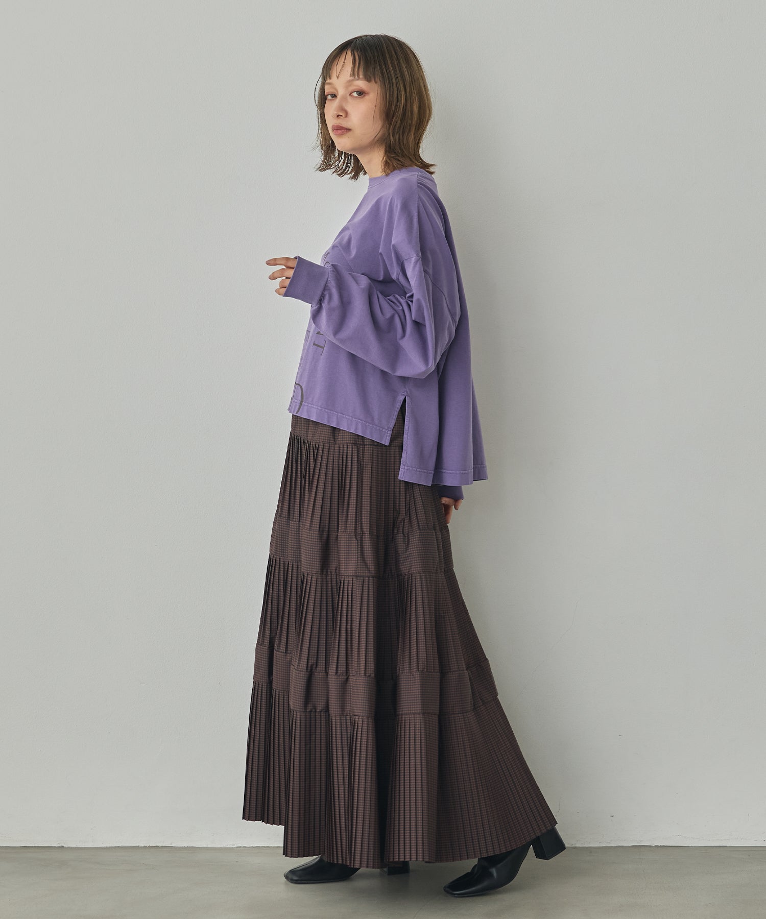 [PRE-ORDER]PIGMENT-DYED LOGO LONG T-SHIRT