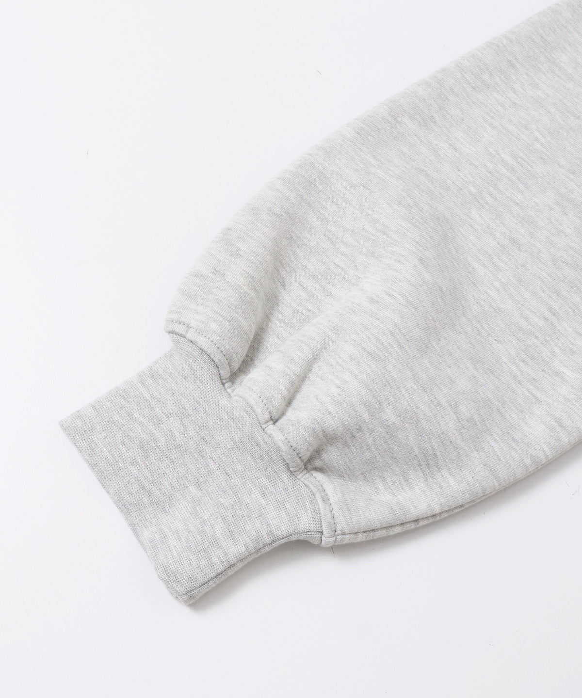 ASYMMETRICAL-DESIGN FLEECE-LINED SWEAT