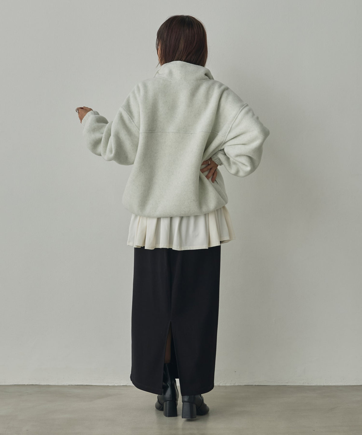 BOUCLÉ-CUT ANORAK TOPS