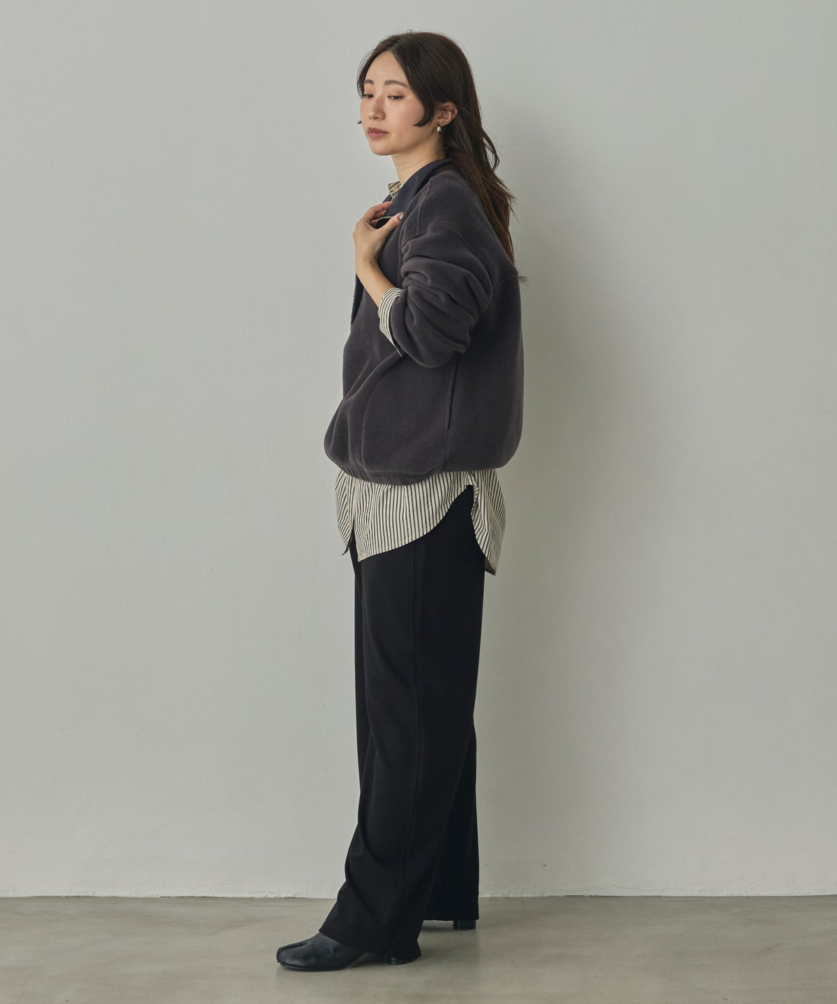 BOUCLÉ-CUT ANORAK TOPS