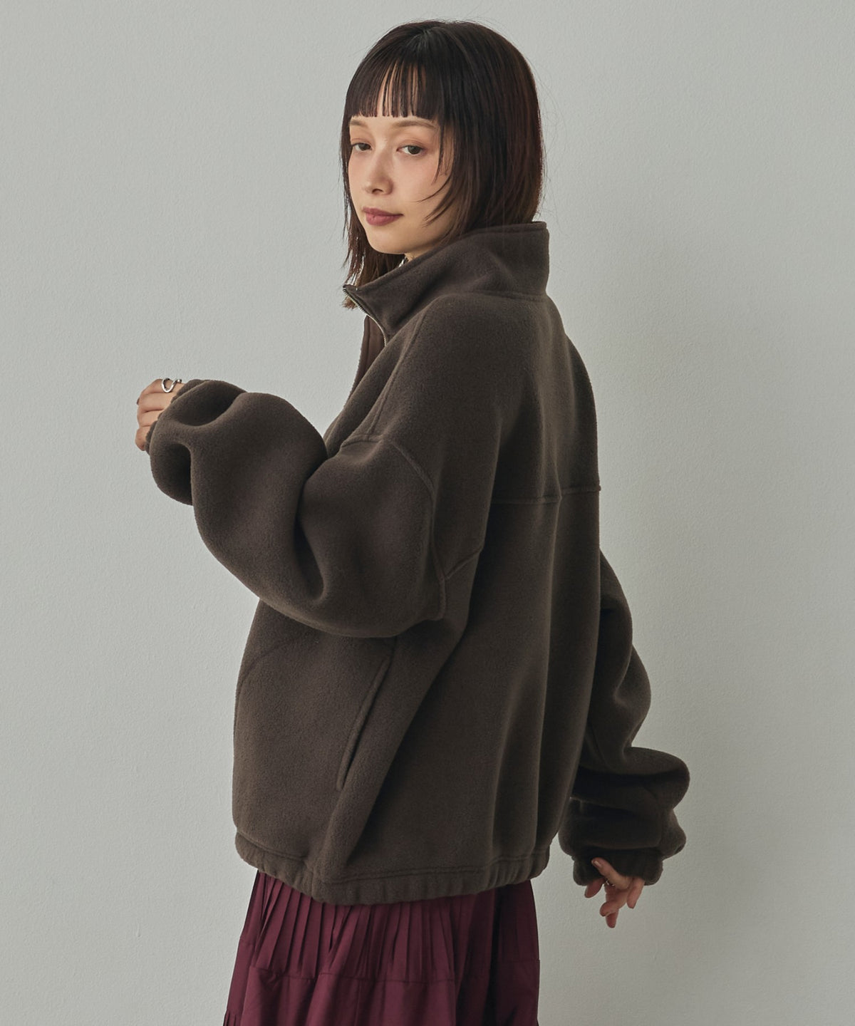 BOUCLÉ-CUT ANORAK TOPS