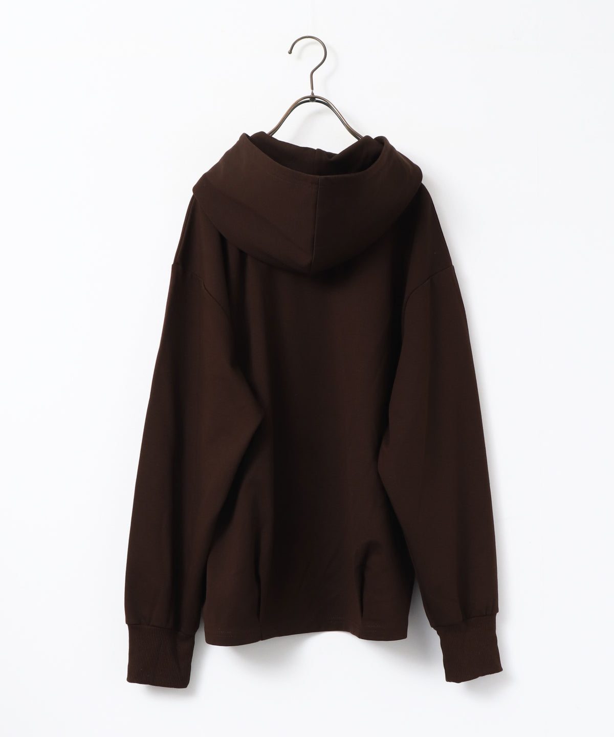 BRUSHED-LINING, SIDE-SLIT, FLOWY HOODIE