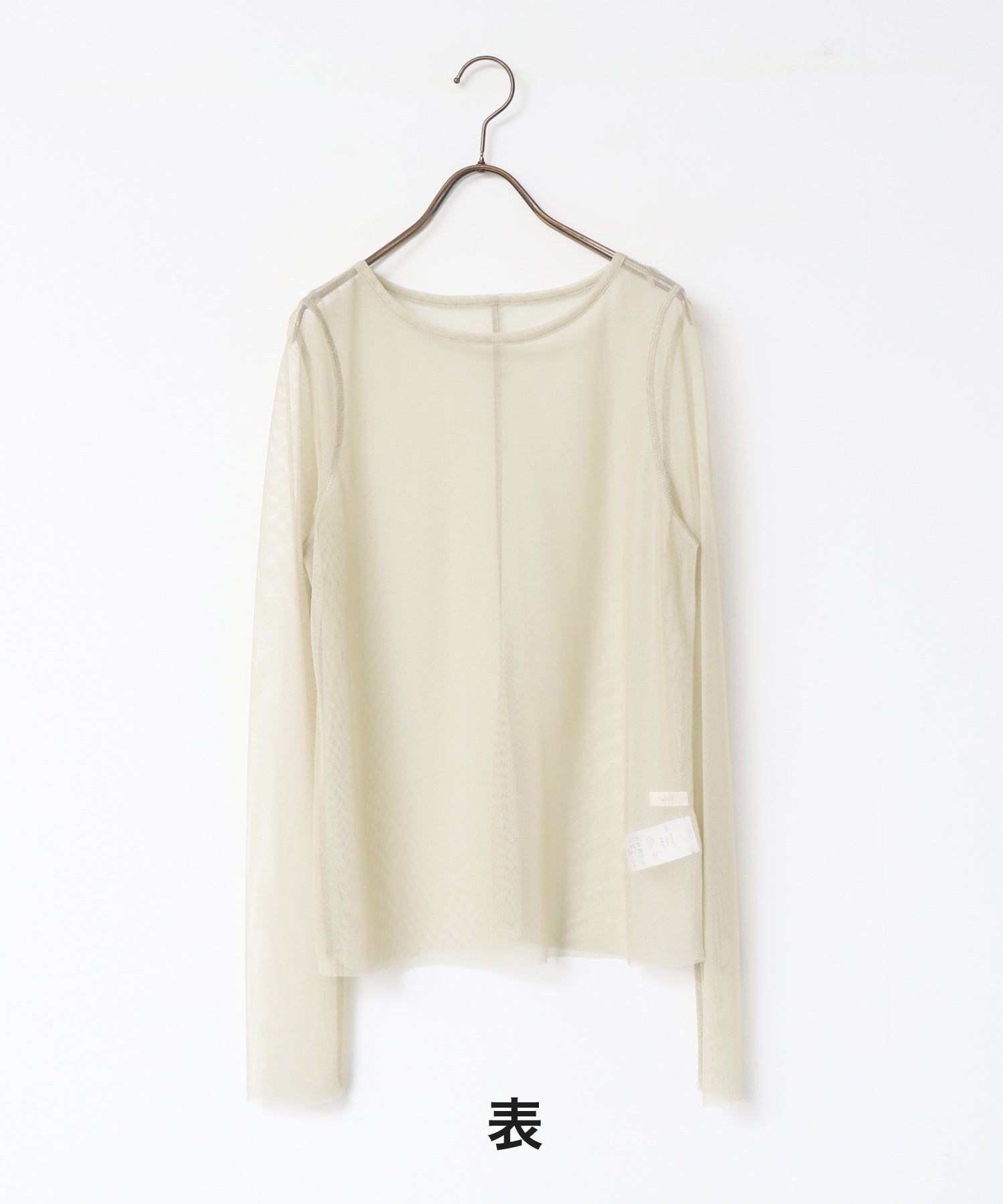 [LIMITED] REVERSIBLE SHEER CREW NECK TOPS