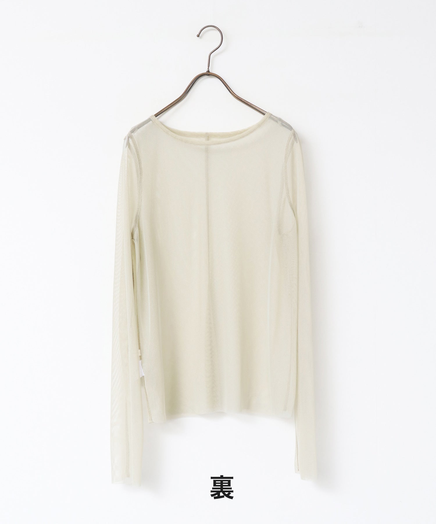 LIMITED] REVERSIBLE SHEER CREW NECK TOPS