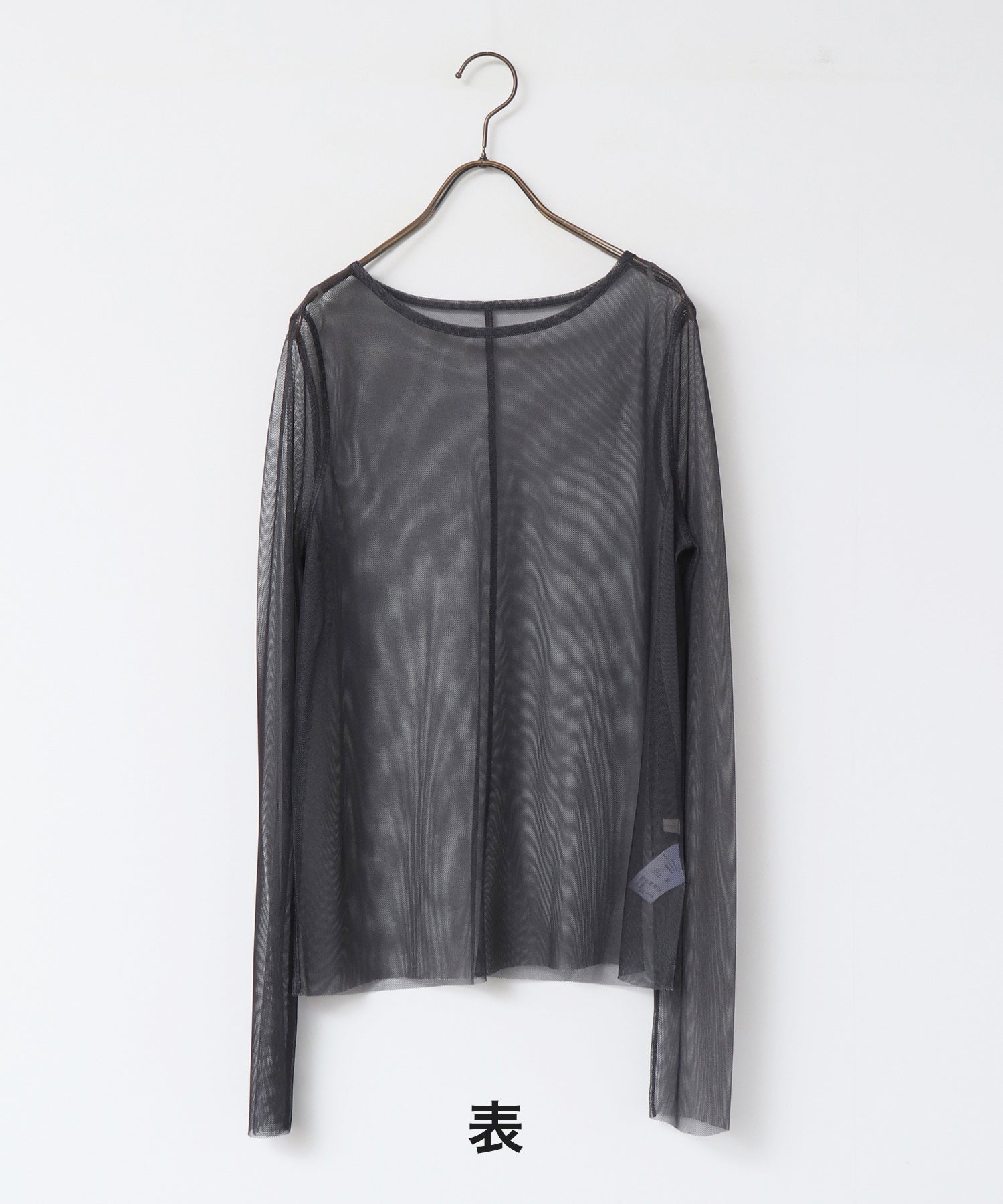 [LIMITED] REVERSIBLE SHEER CREW NECK TOPS