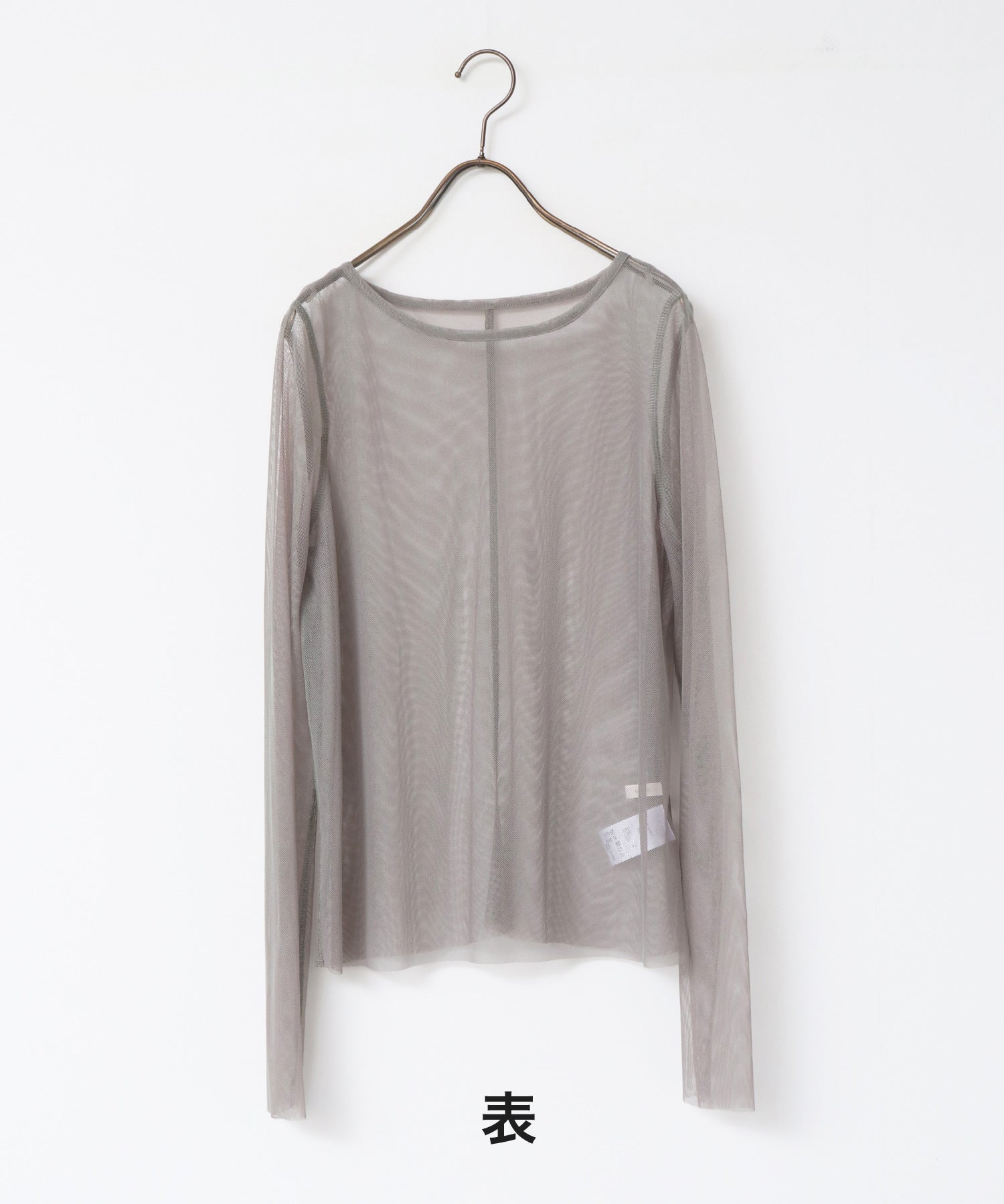 [LIMITED] REVERSIBLE SHEER CREW NECK TOPS
