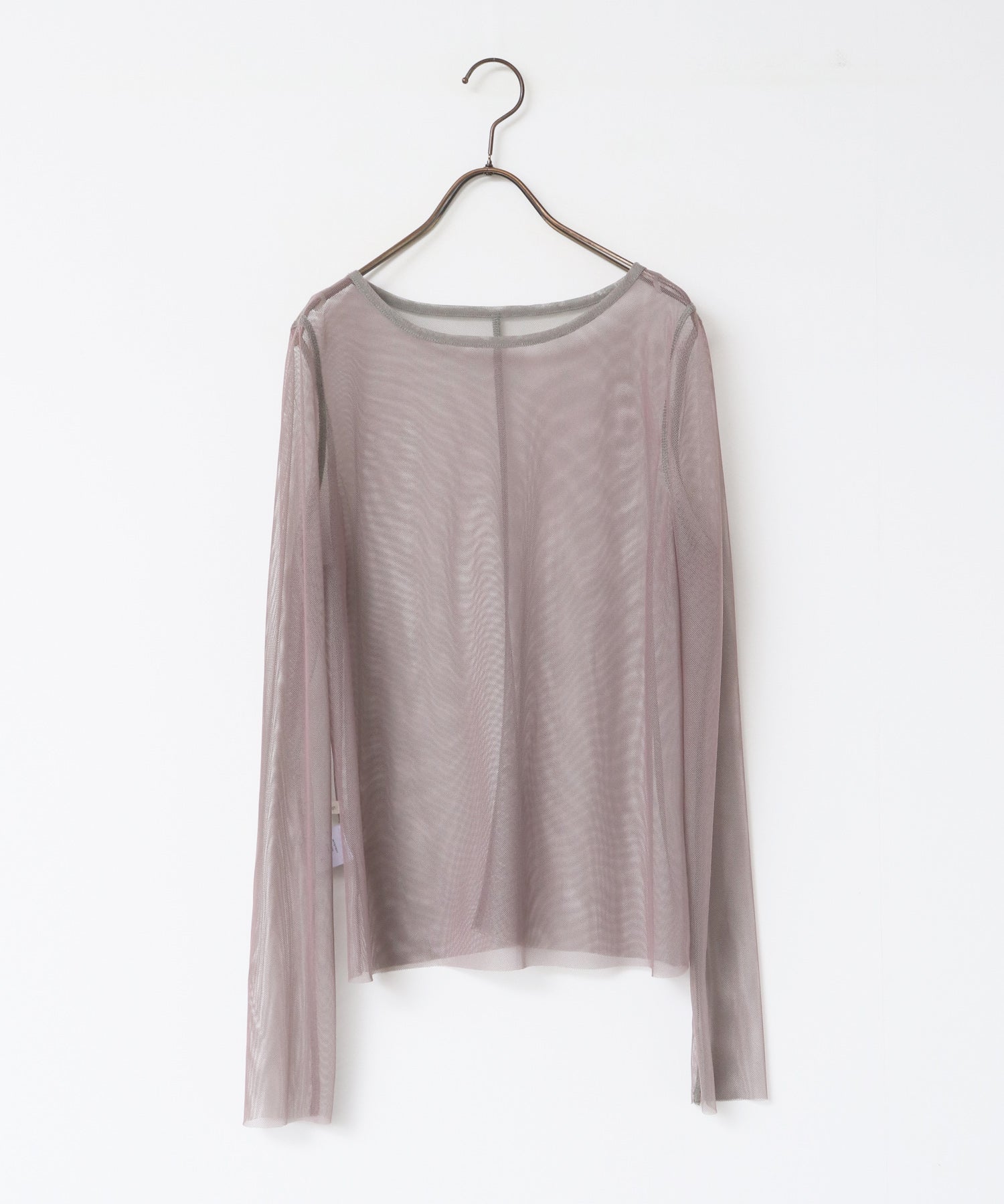 [LIMITED] REVERSIBLE SHEER CREW NECK TOPS